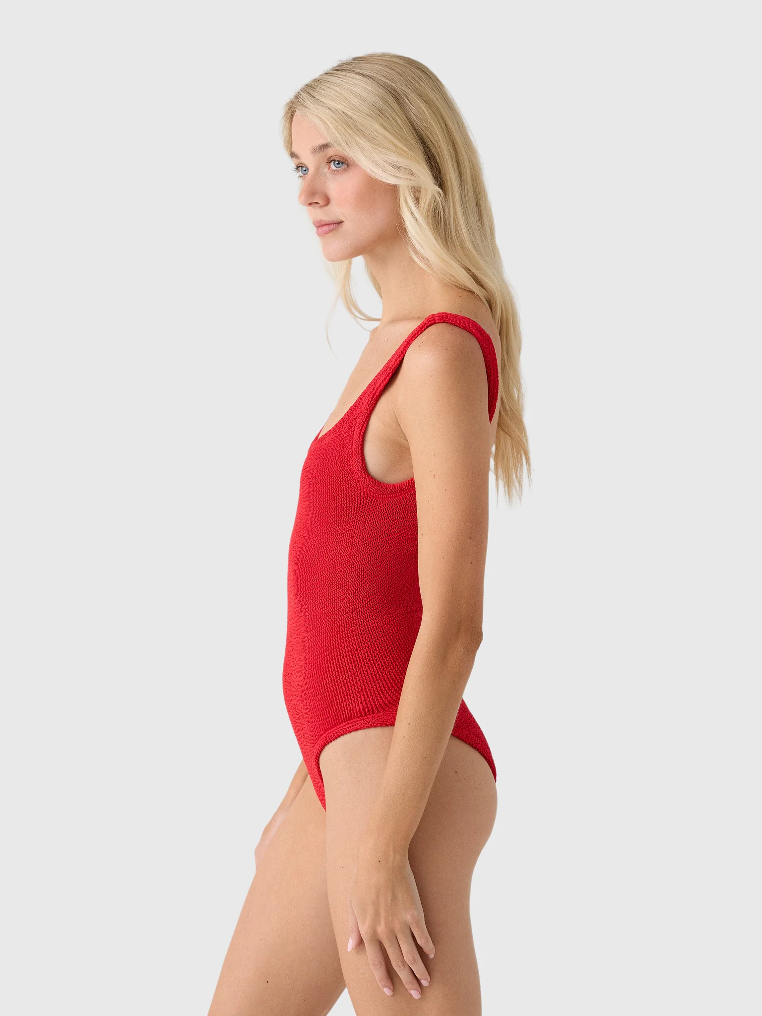 Hunza G Women's Square Neck One-Piece Swimsuit - Image 3