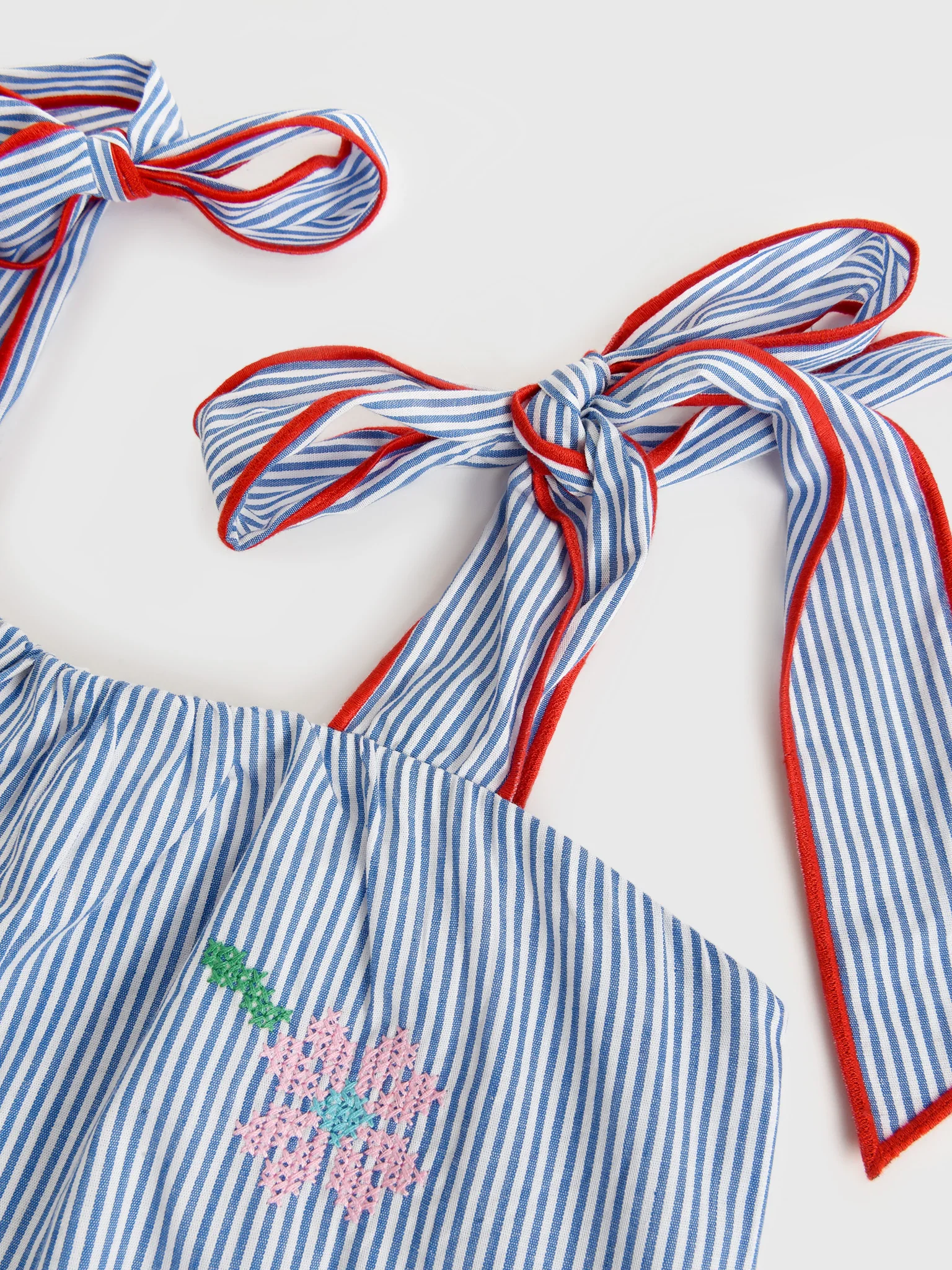 J. Marie Girls' Tristen Tie Strap Top - Image 3
