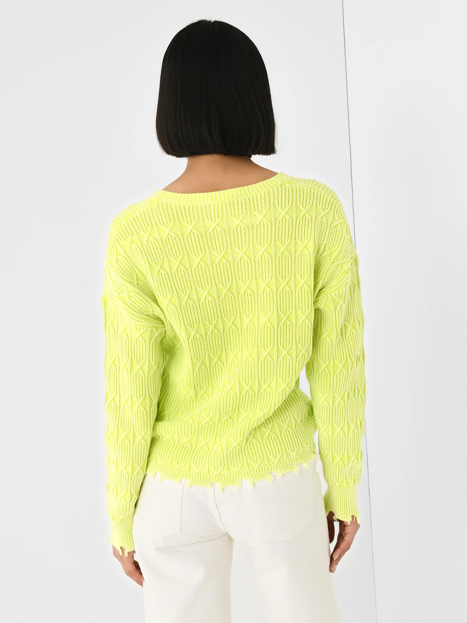 J Society Women's Acid Wash Crew Sweater - Image 5