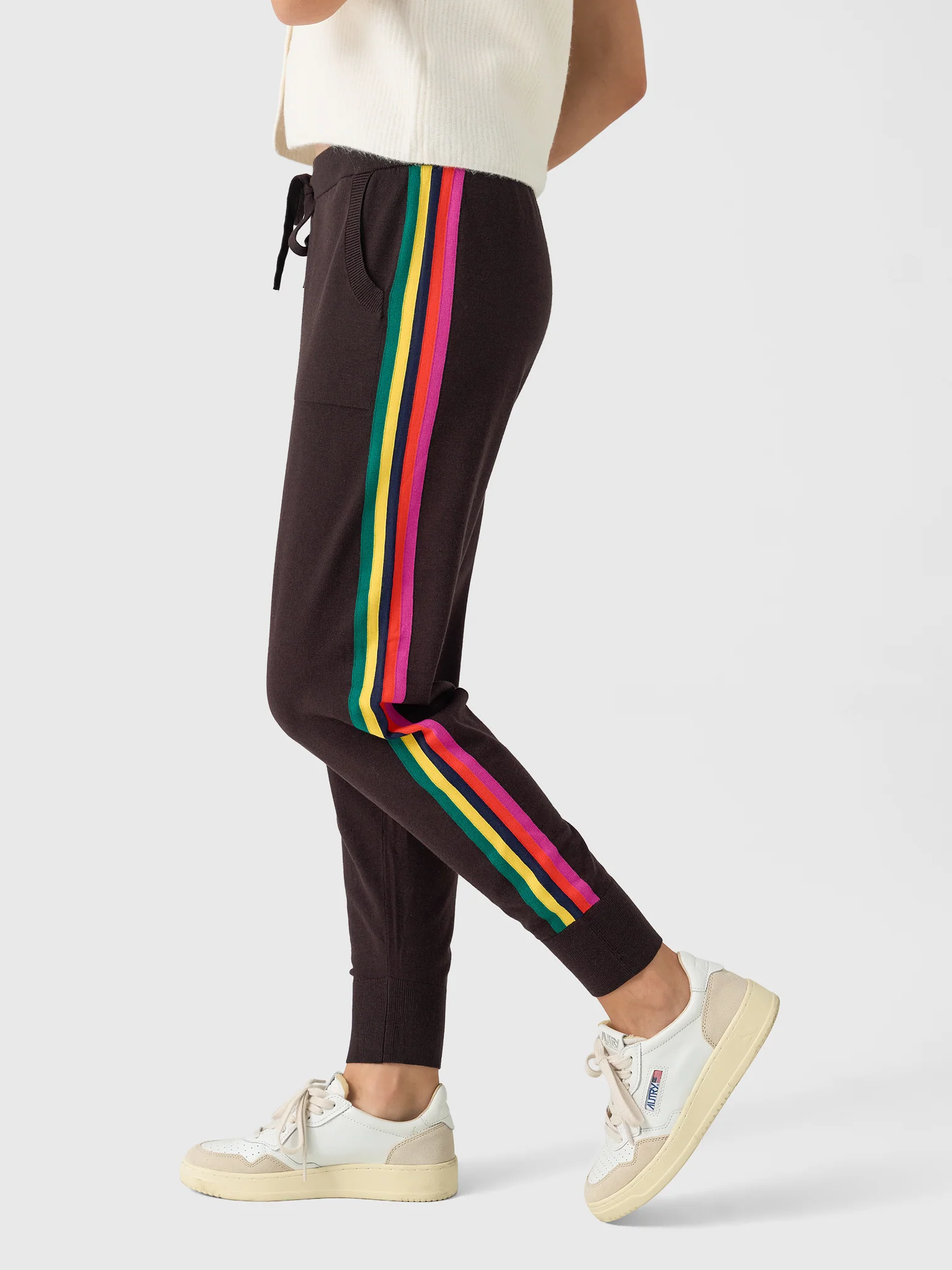Eche Women's Solid Striped Jogger - Image 3