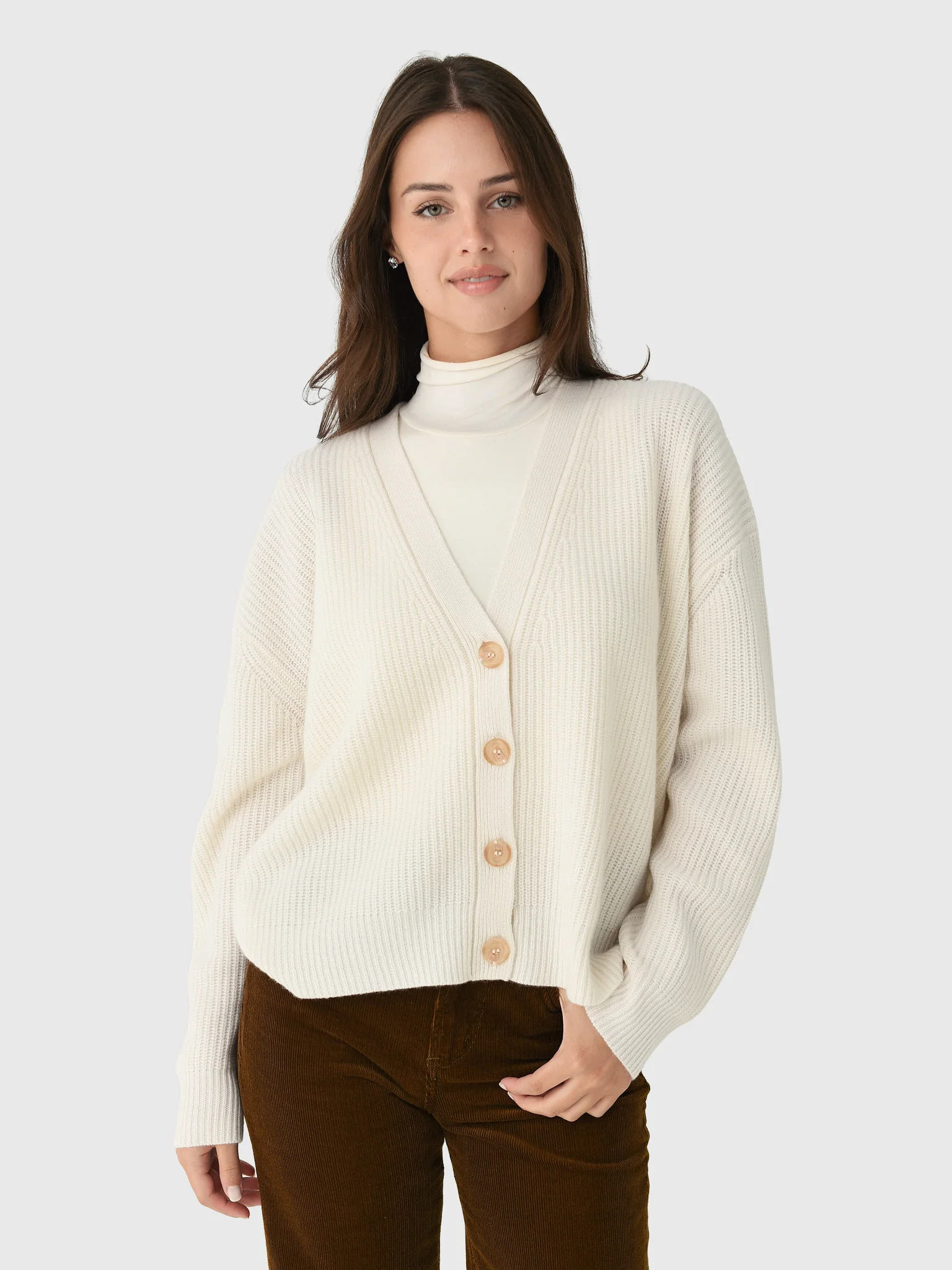 Jenni Kayne Women's Cropped Cashmere Cocoon Cardigan