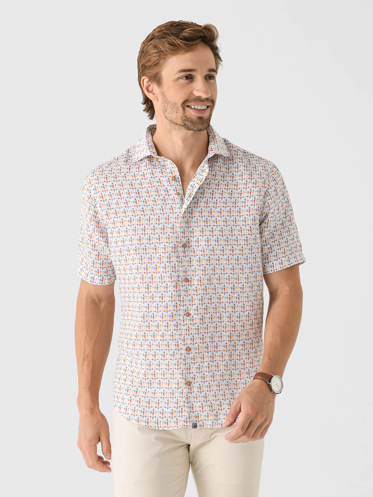 Johnnie-O Men's 5 O'Clock Somewhere Hangin' Out Button-Down Shirt