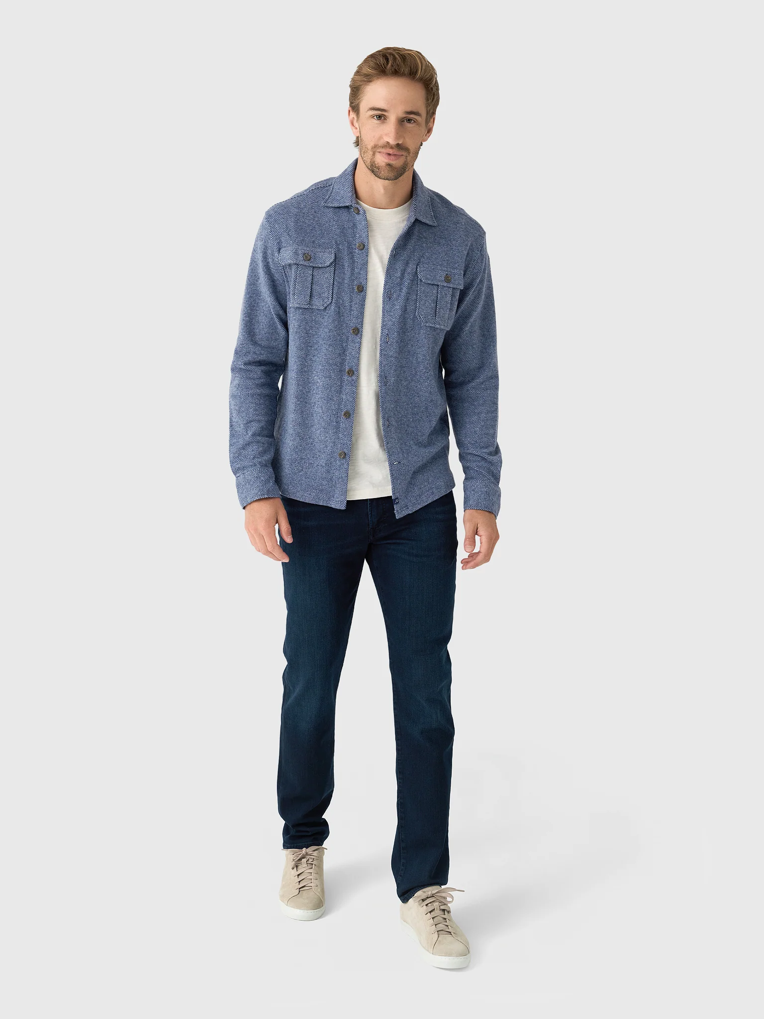 Johnnie-O Men's Carl Stretch Knit Flannel Lodge Shirt - Image 6