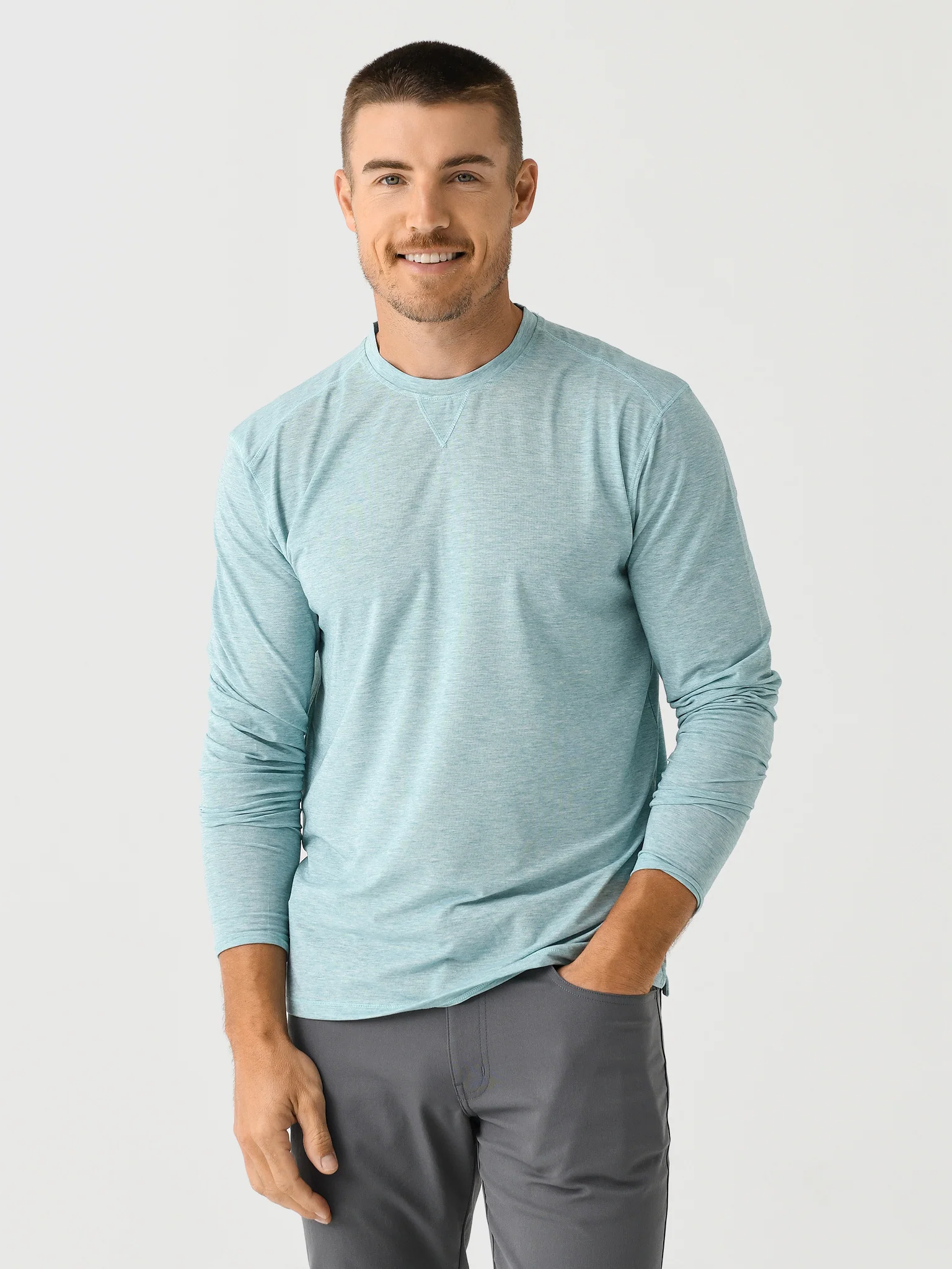 Johnnie-O Men's The Course Performance Long Sleeve T-Shirt - Image 6