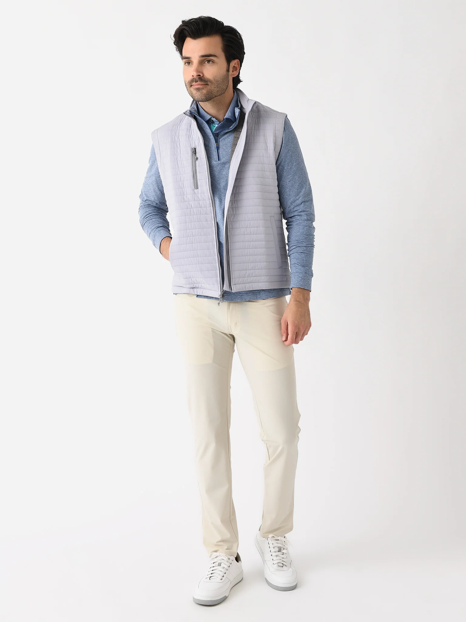 Johnnie-O Men's Crosswind Quilted Performance Vest - Image 2