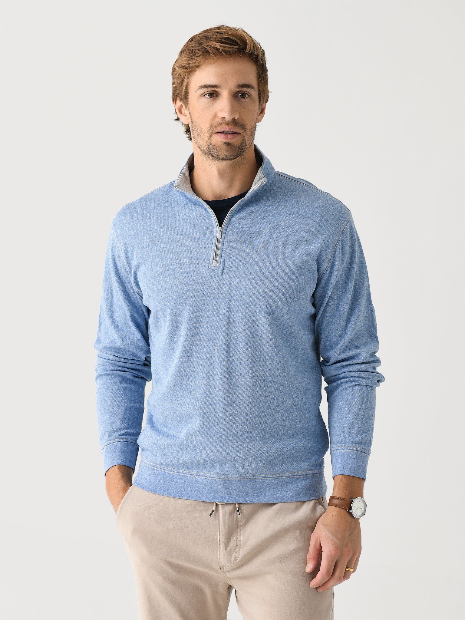 Johnnie-O Men's Hanks "Lightweight Sully" Quarter-Zip Pullover - Image 7