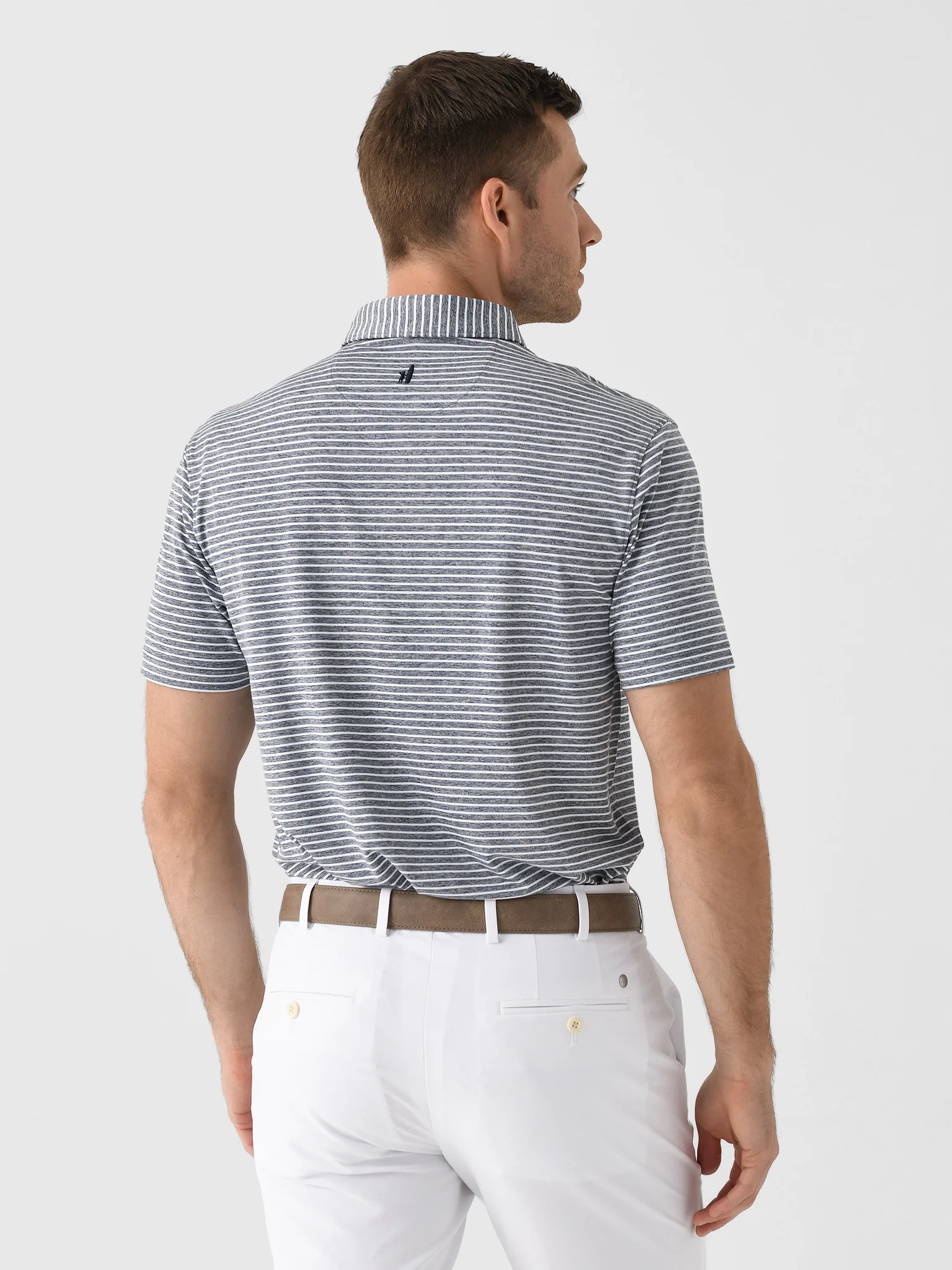 Johnnie-O Men's Houston Astros Clipper Striped Jersey Performance Polo - Image 4