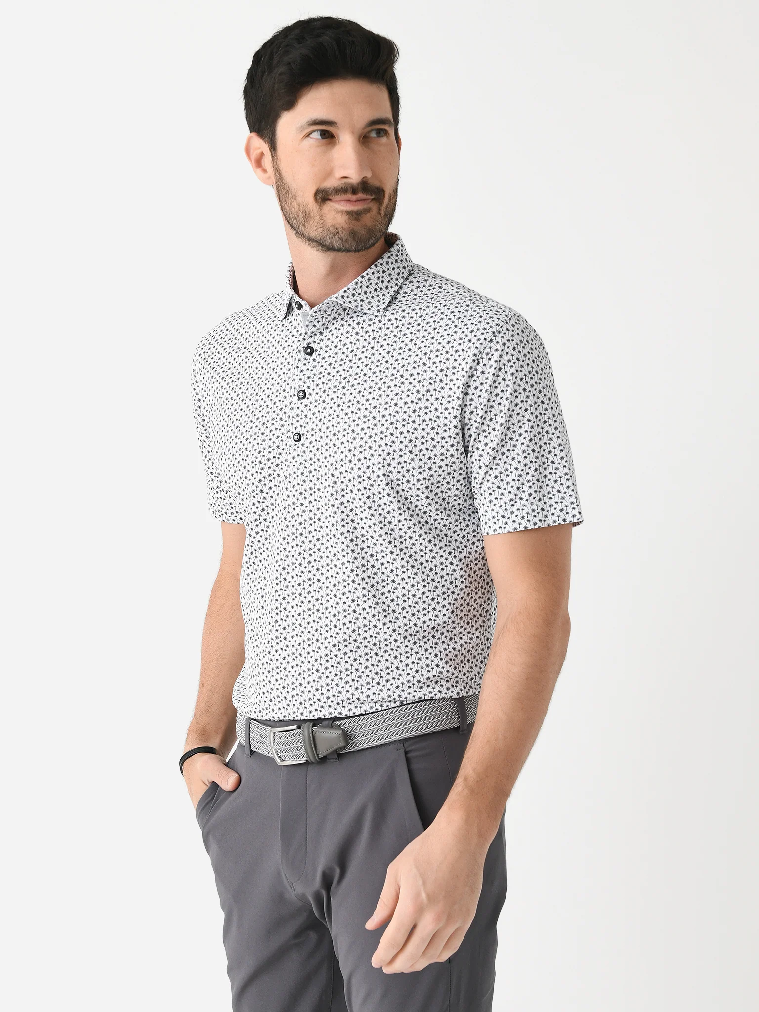 Johnnie-O Men's Kailua Printed Mesh Performance Polo - Image 3