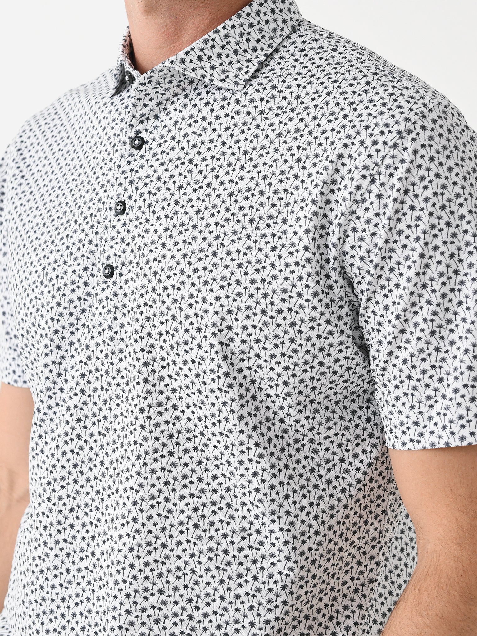 Johnnie-O Men's Kailua Printed Mesh Performance Polo - Image 5