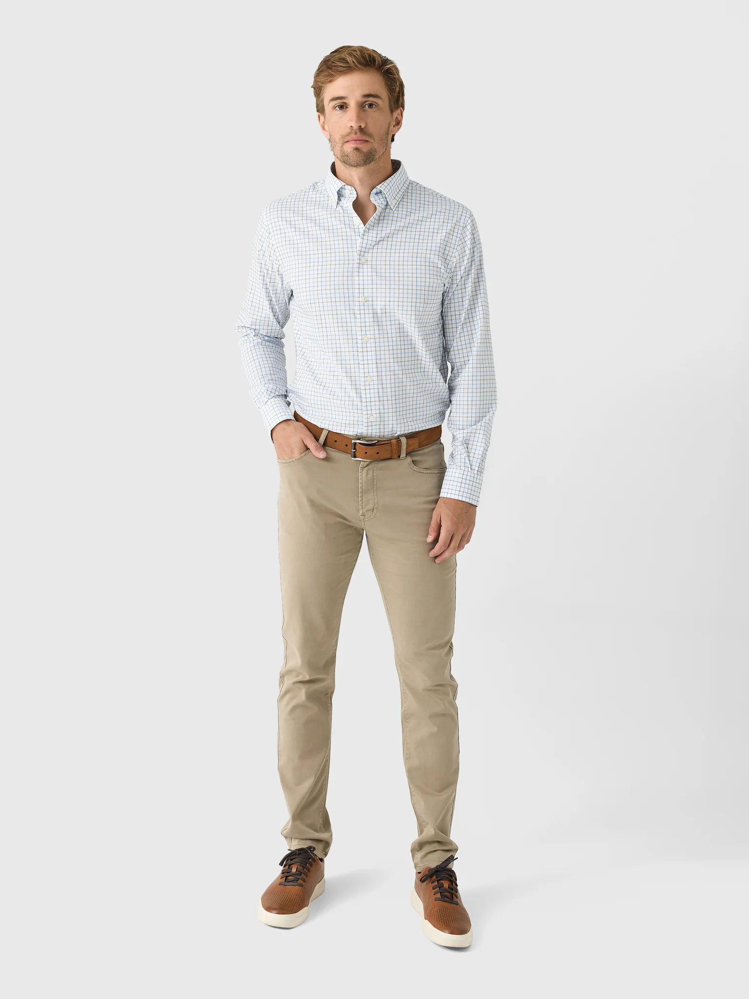 Johnnie-O Men's Paddock Performance Button-Down Shirt - Image 2