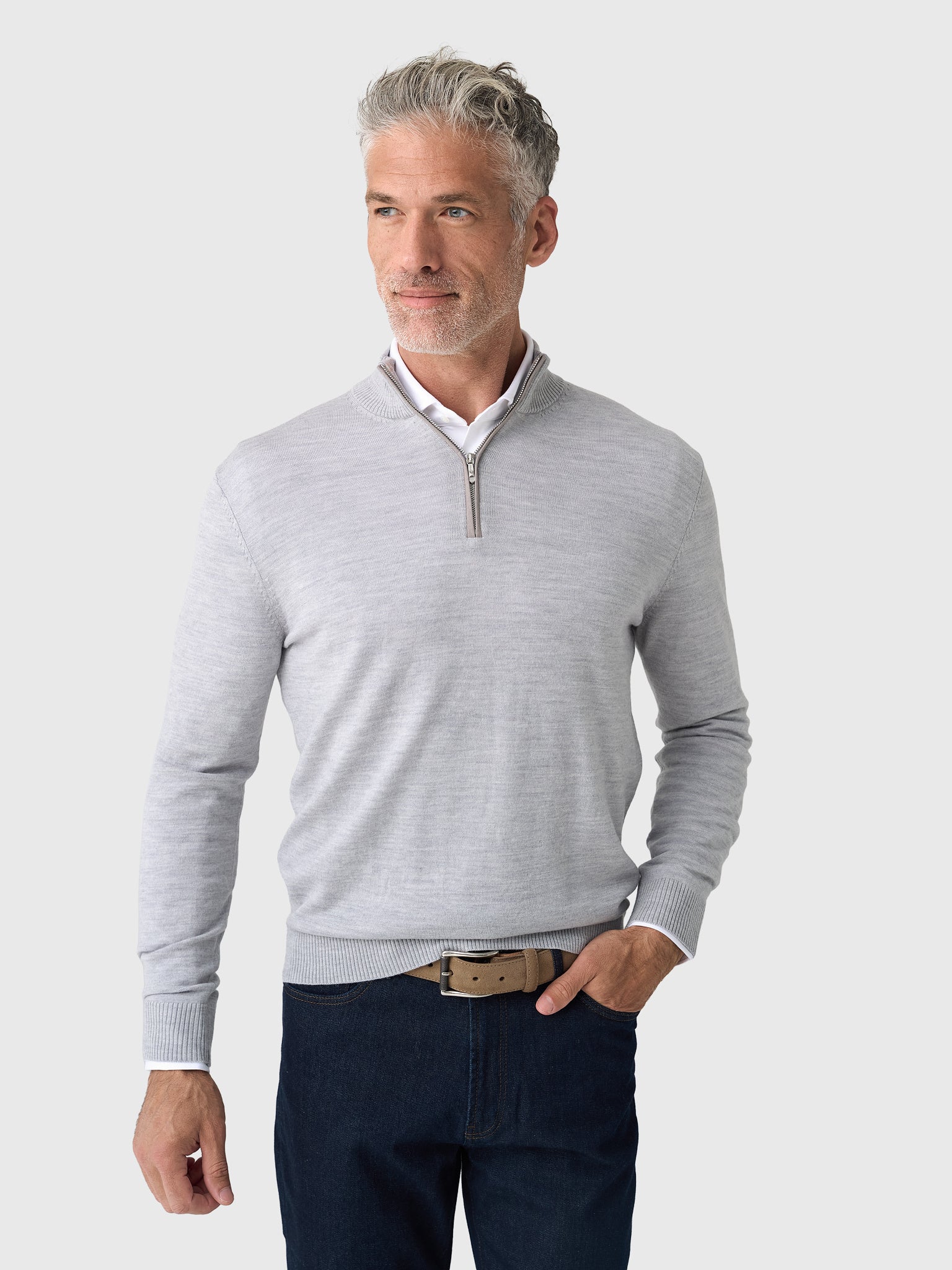 Johnnie-O Men's Raynor Merino Quarter-Zip Sweater - Image 10