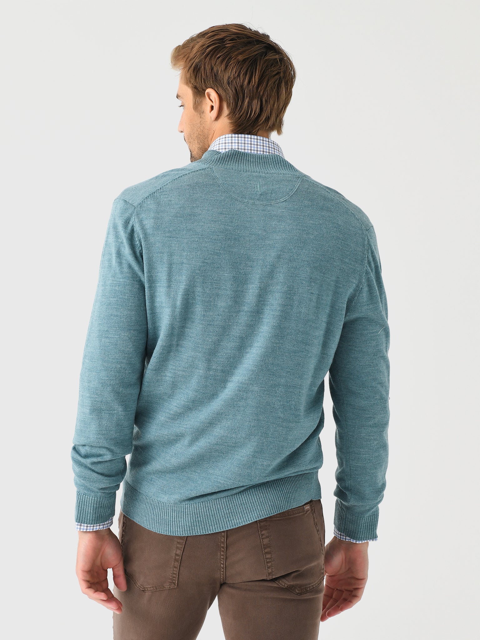 Johnnie-O Men's Raynor Merino Quarter-Zip Sweater - Image 13