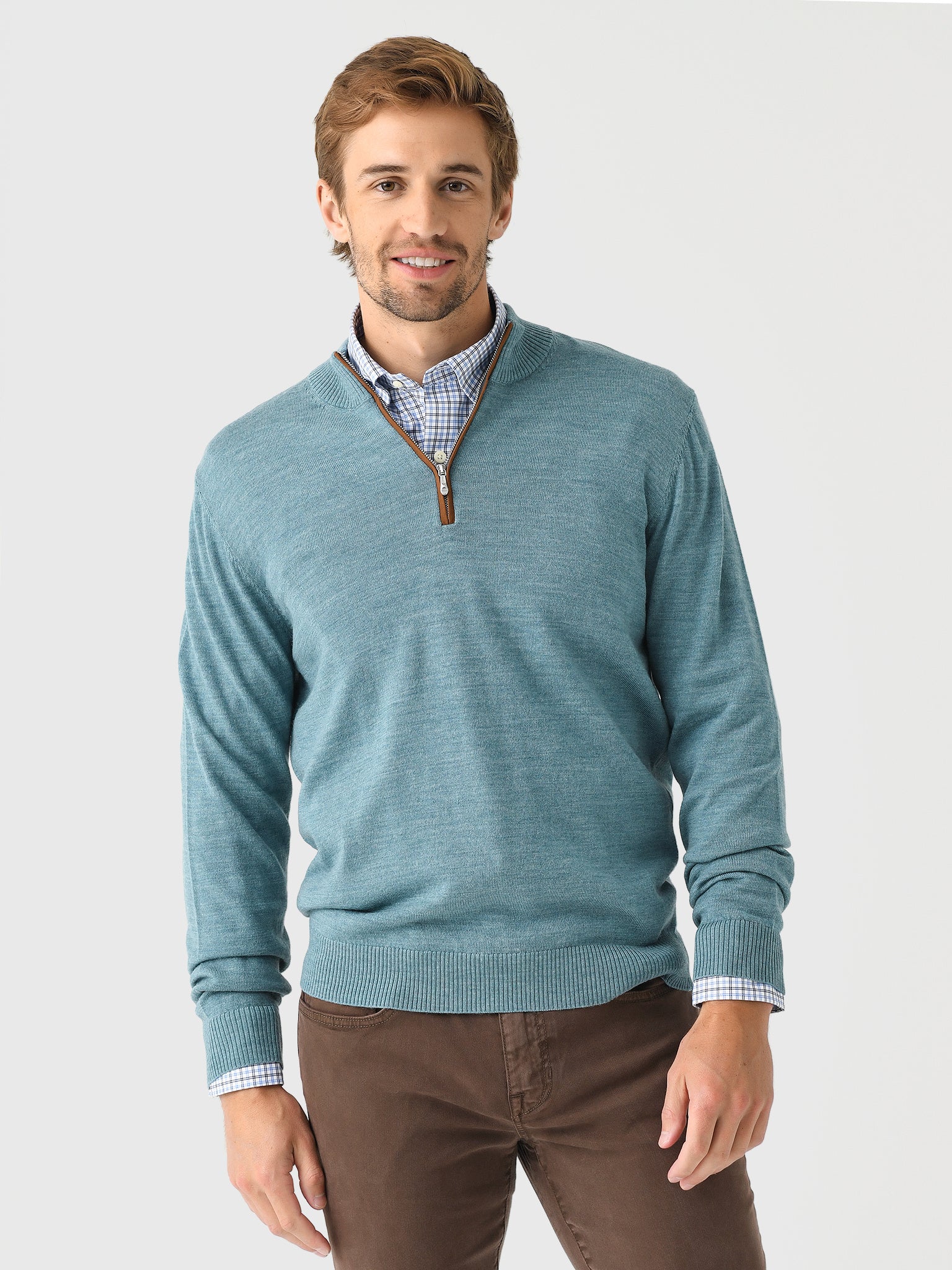Johnnie-O Men's Raynor Merino Quarter-Zip Sweater - Image 15