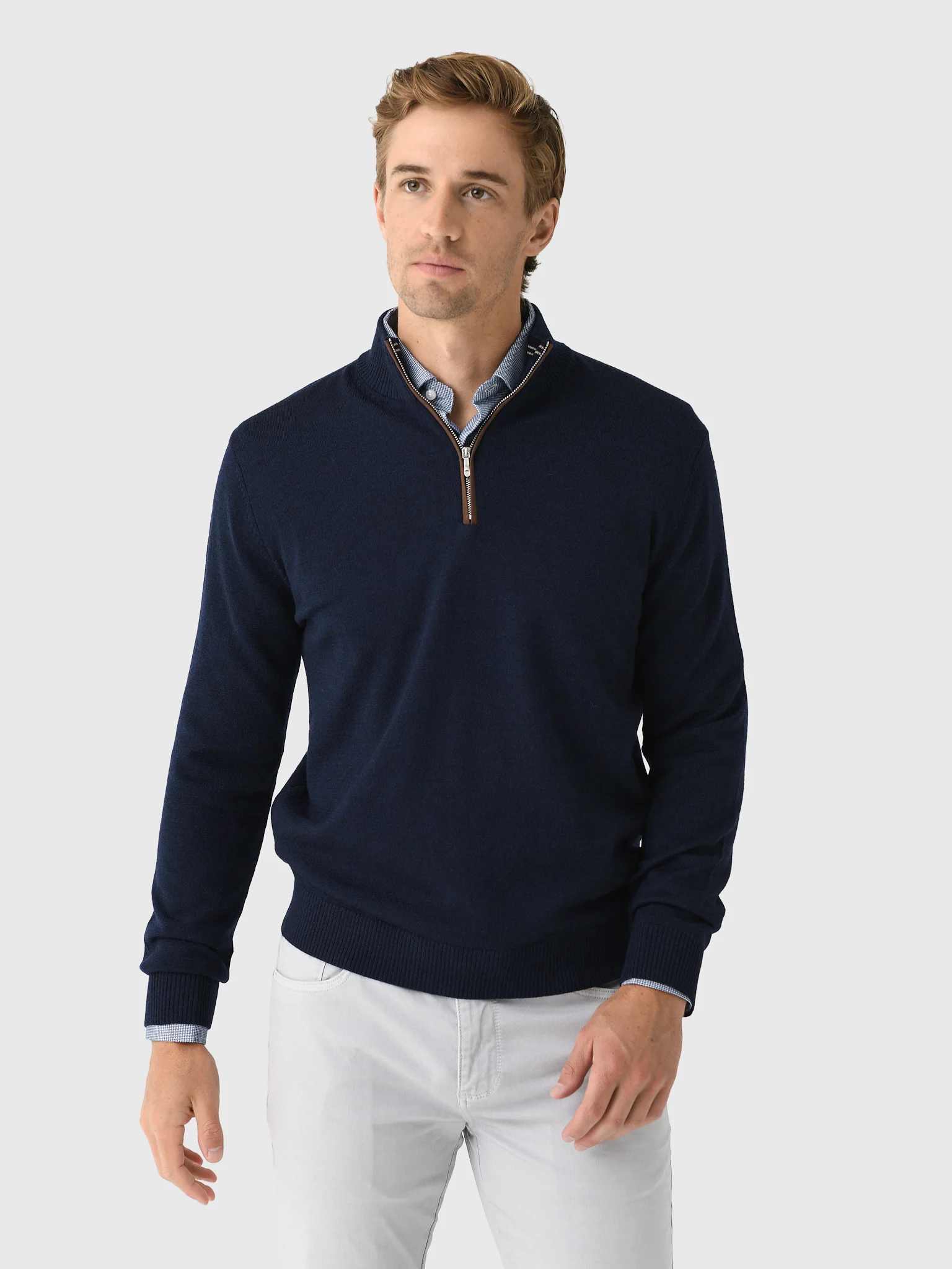 Johnnie-O Men's Raynor Merino Quarter-Zip Sweater - Image 16