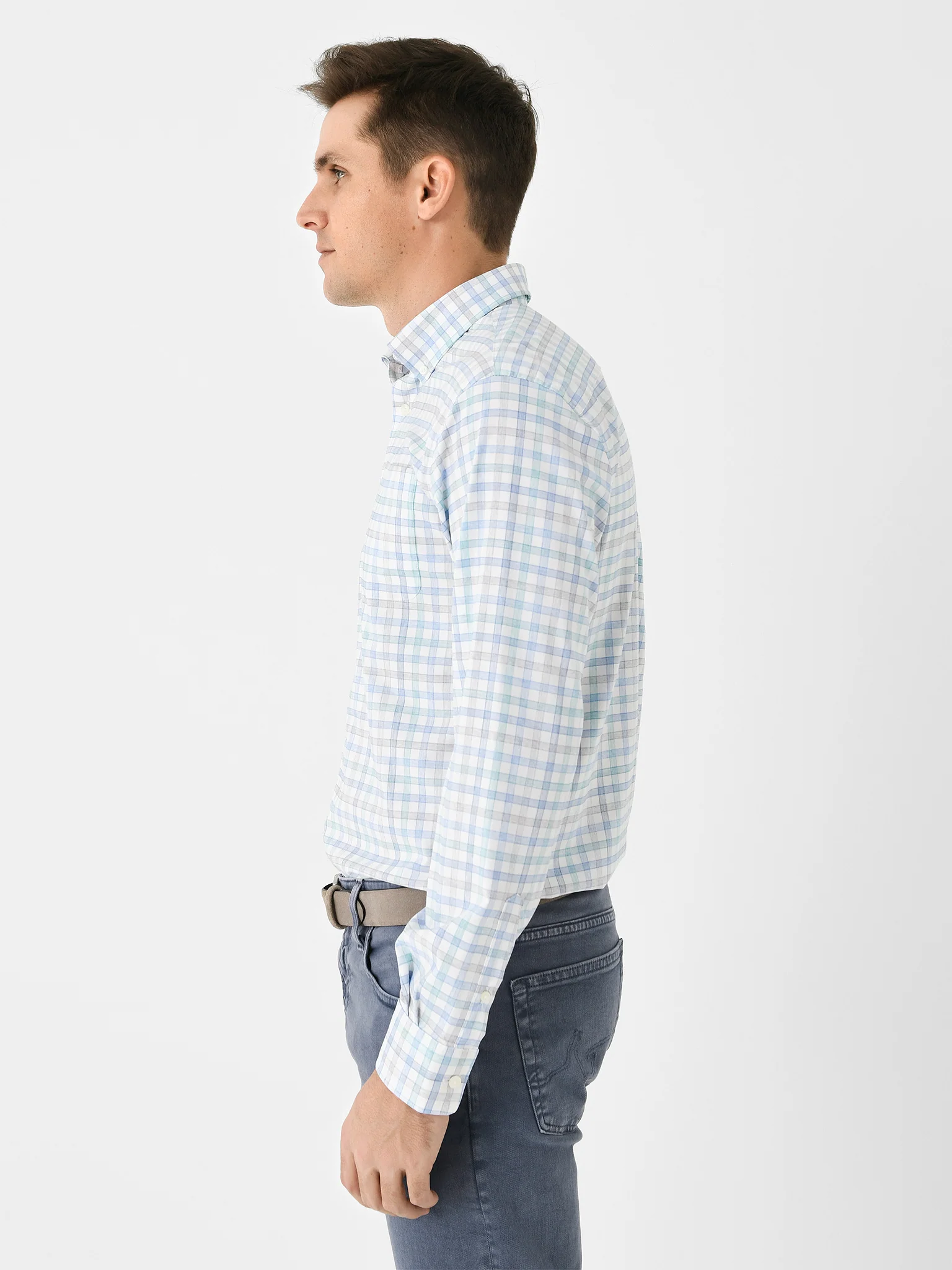 Johnnie-O Men's Scull Performance Button-Down Shirt - Image 3