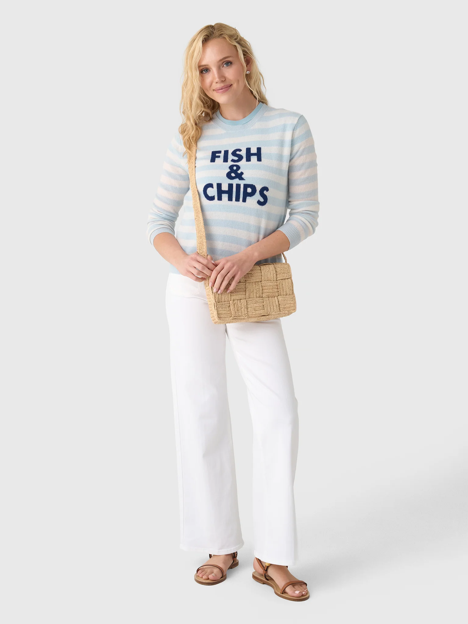 Jumper 1234 Women's Fish & Chips Crew Sweater - Image 2