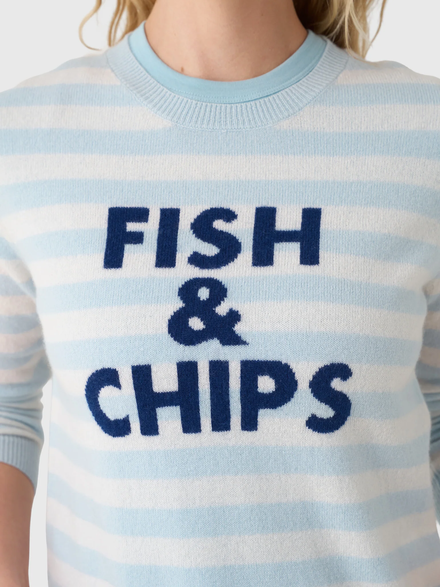 Jumper 1234 Women's Fish & Chips Crew Sweater - Image 5