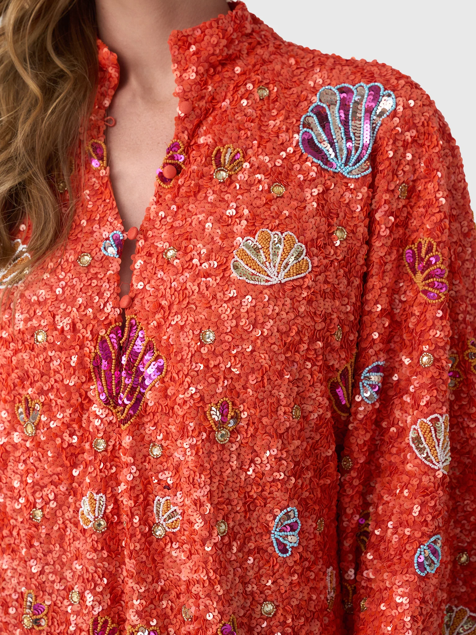 La Vie Women's Sequin Shell Maxi Caftan - Image 4
