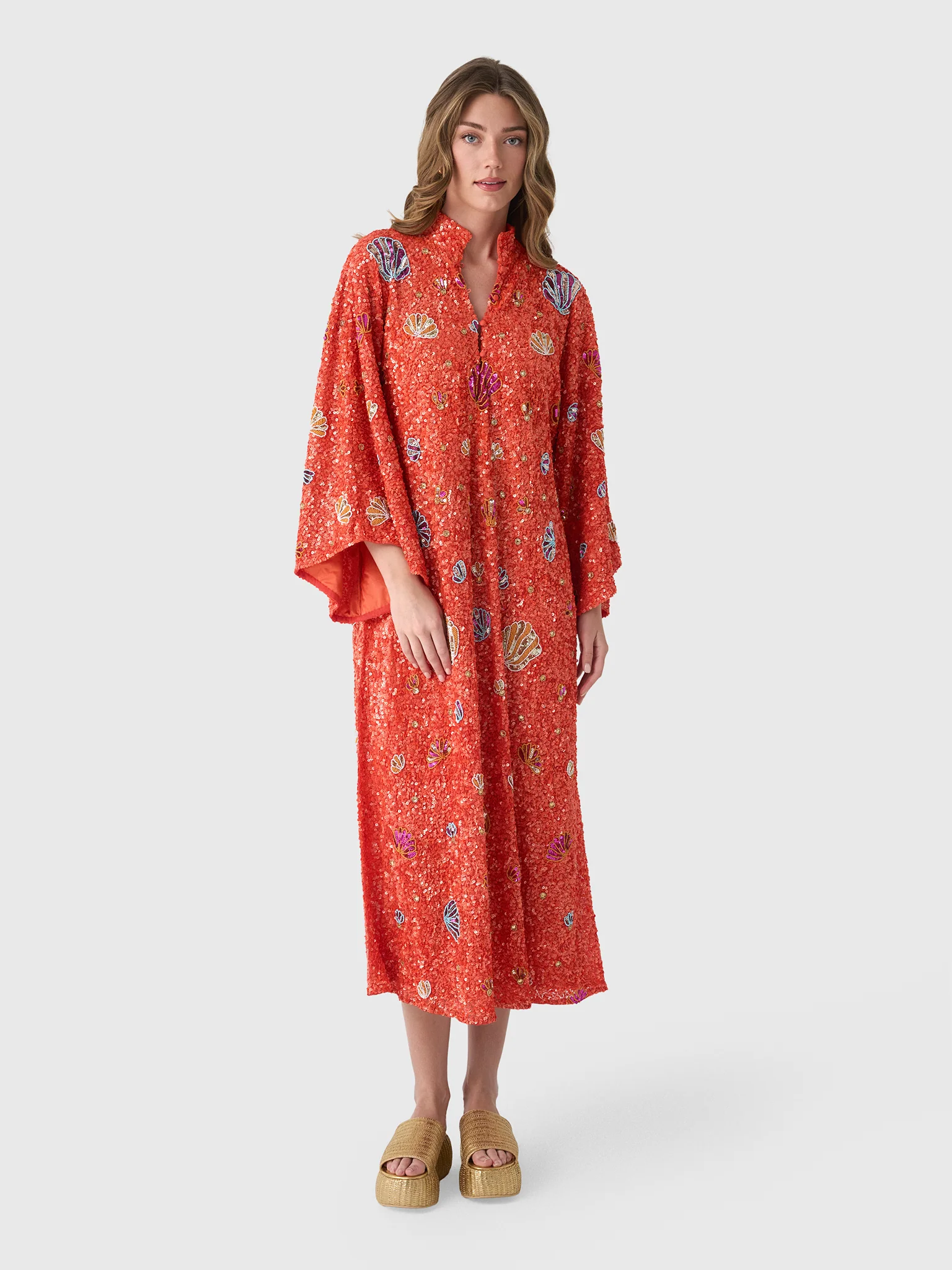 La Vie Women's Sequin Shell Maxi Caftan - Image 5