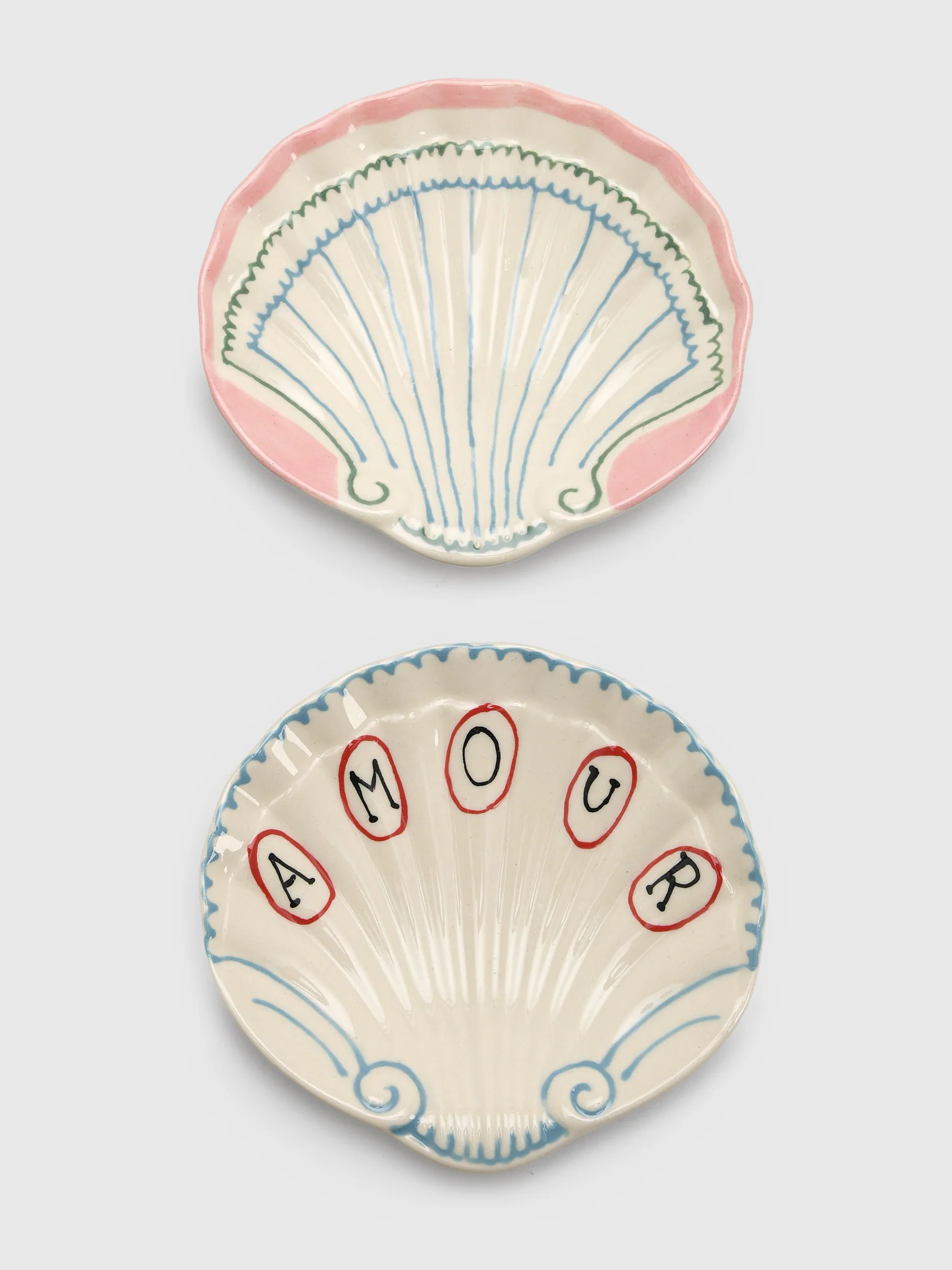 Laetitia Rouget Amour Shell Dish Set of 2
