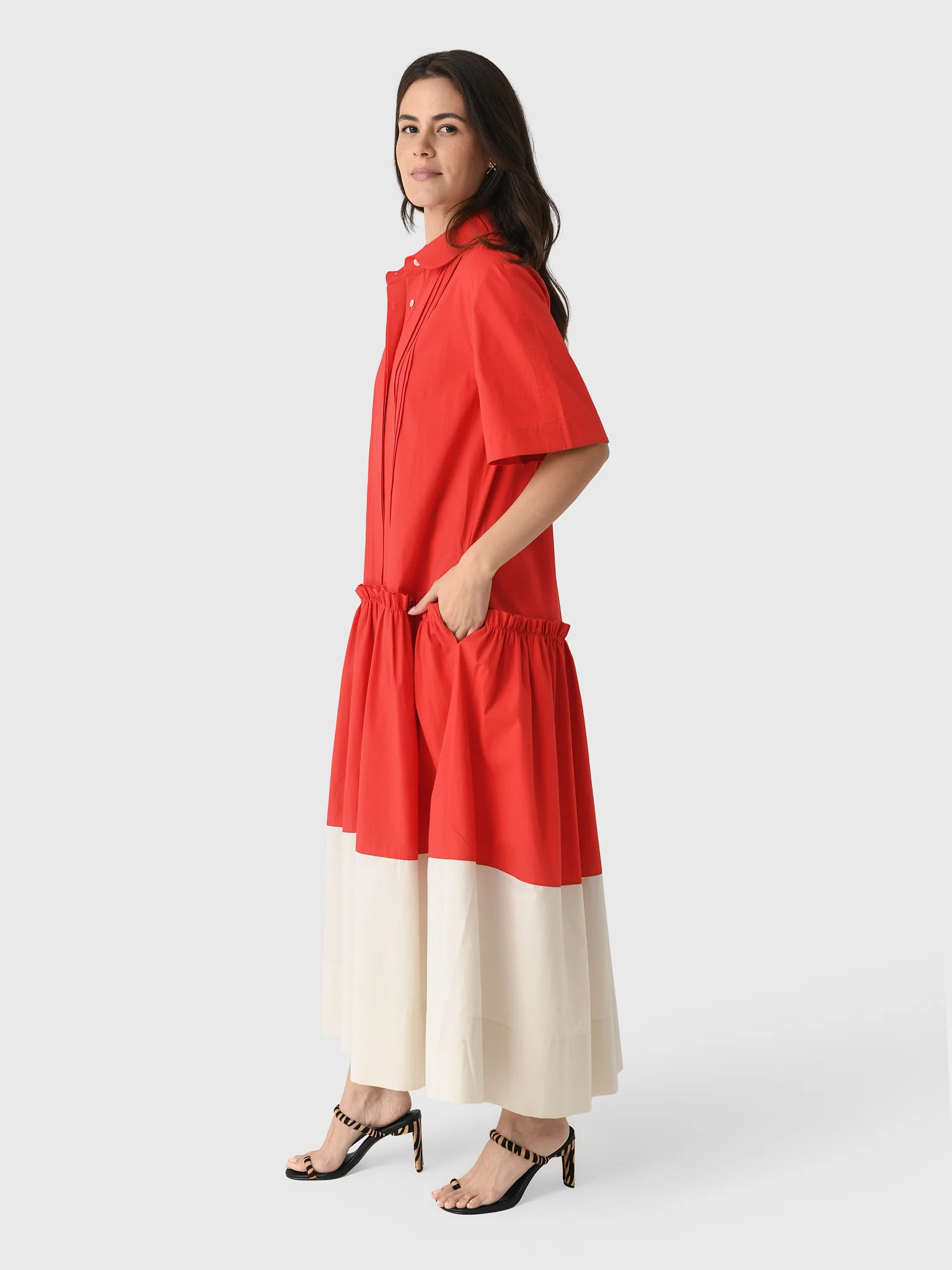 Lee Mathews Women's Charlotte Spliced Dress - Image 2