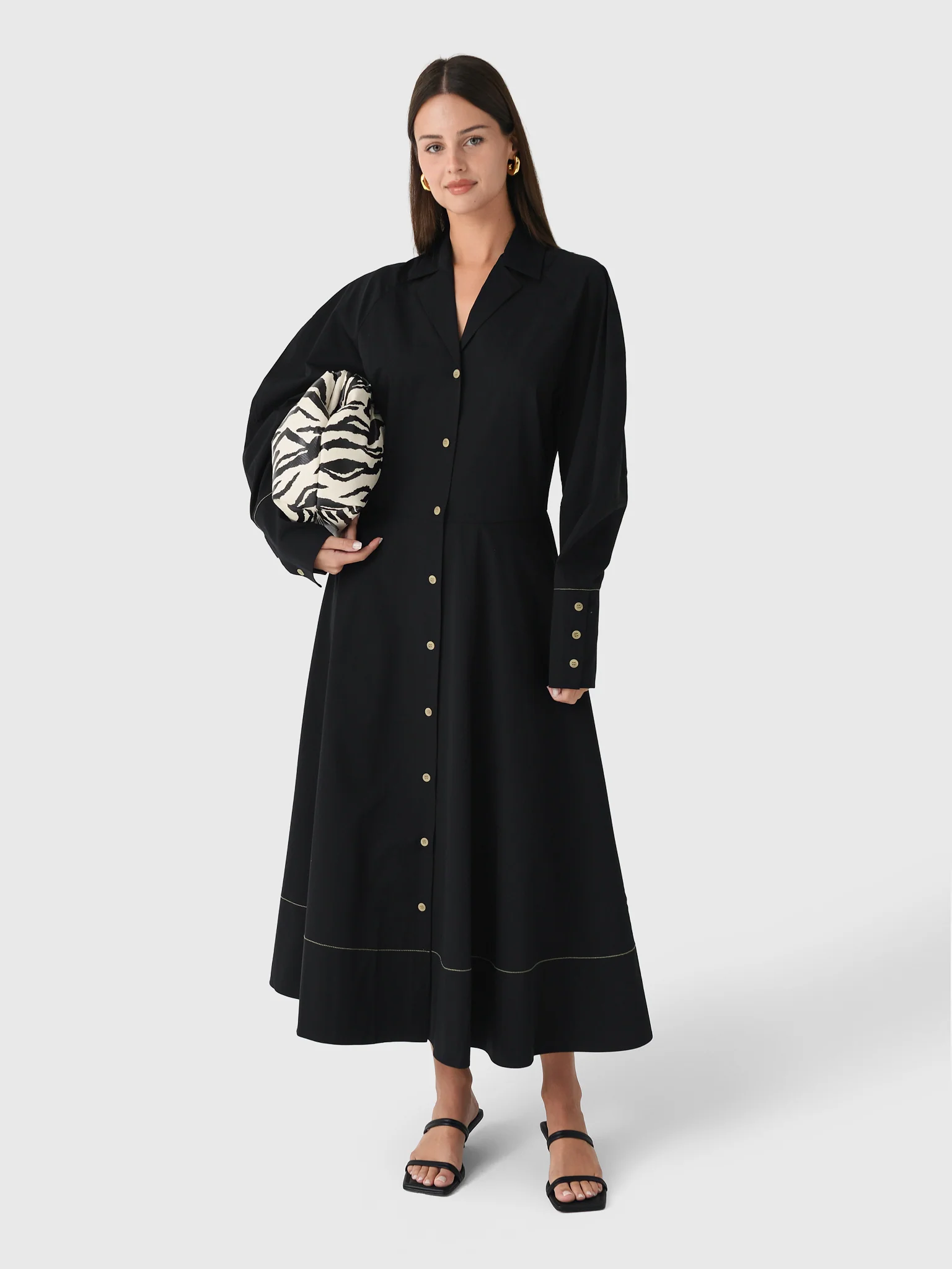 Lee Mathews Women's Spencer Long Sleeve Shirt Dress