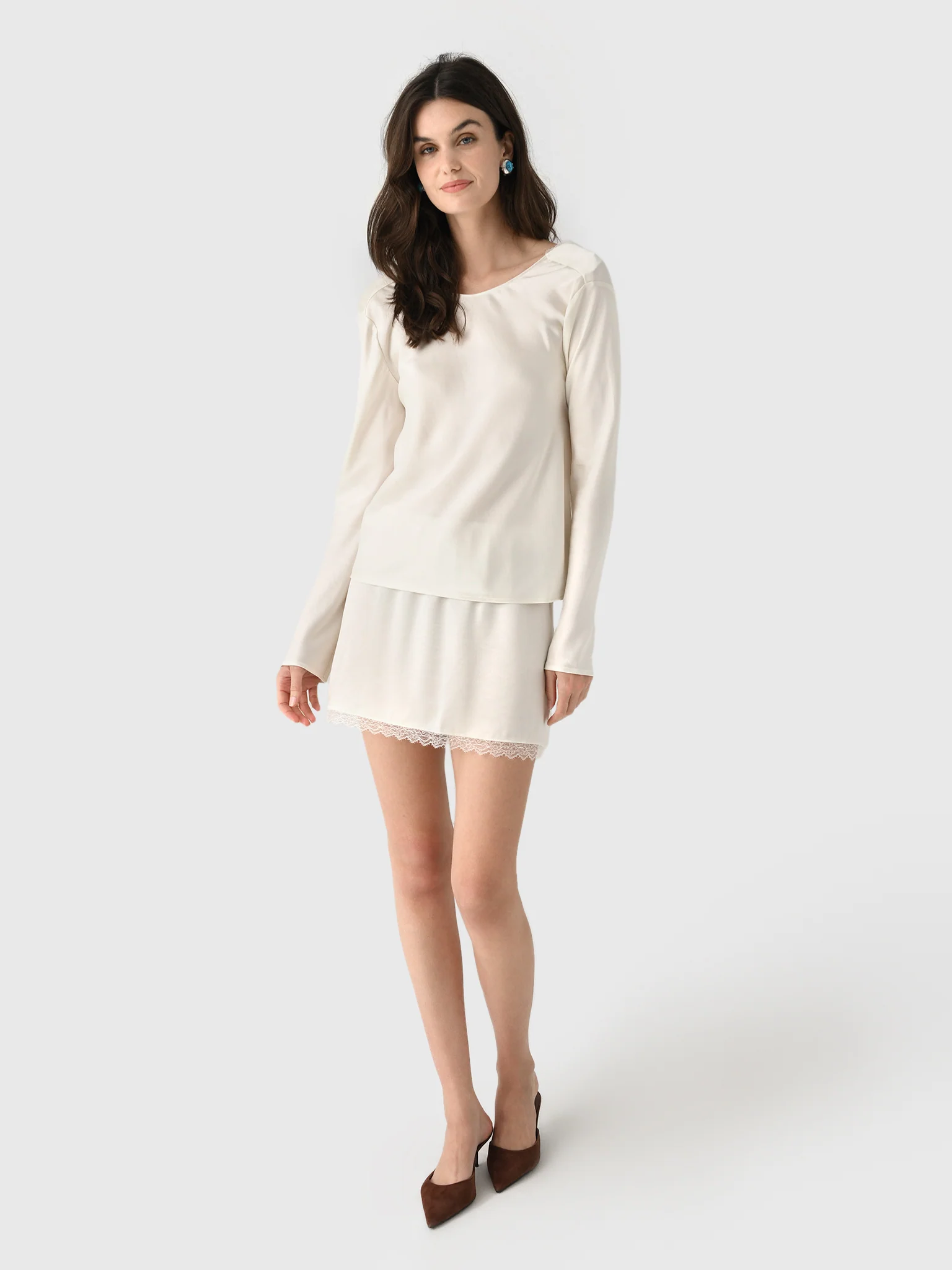 Leset Women's Barb Lace Low Back Top - Image 2