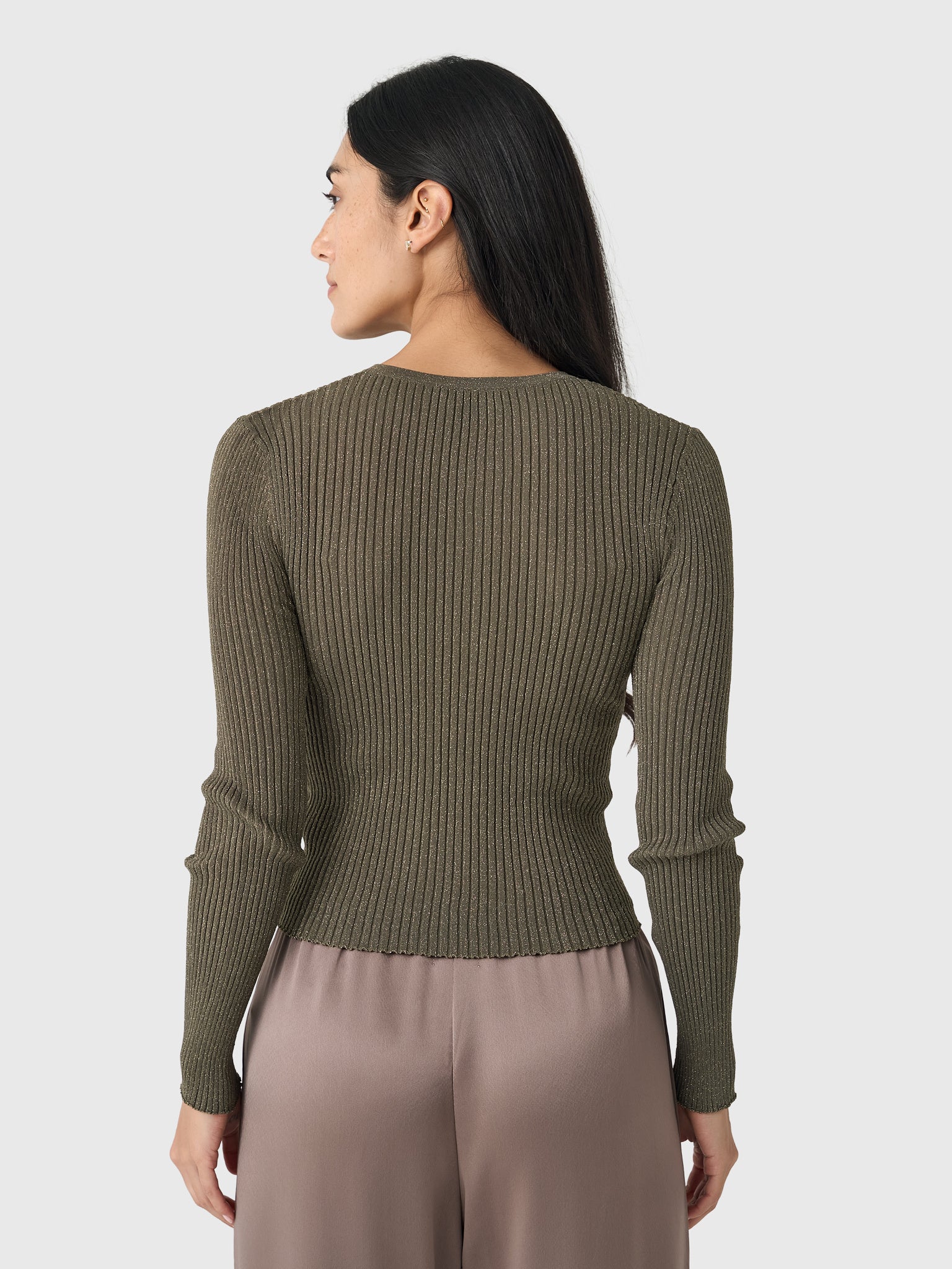 Leset Women's Blake Rib Crew Cardigan - Image 4