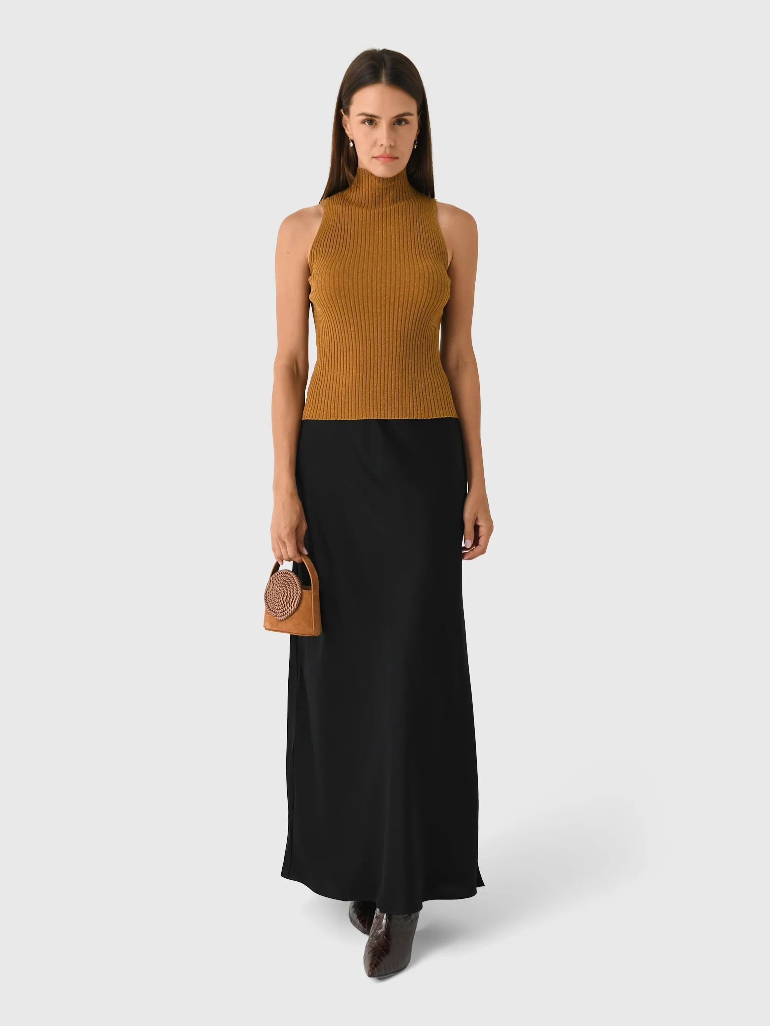 Leset Women's Blake Rib Sleeveless Turtleneck - Image 2
