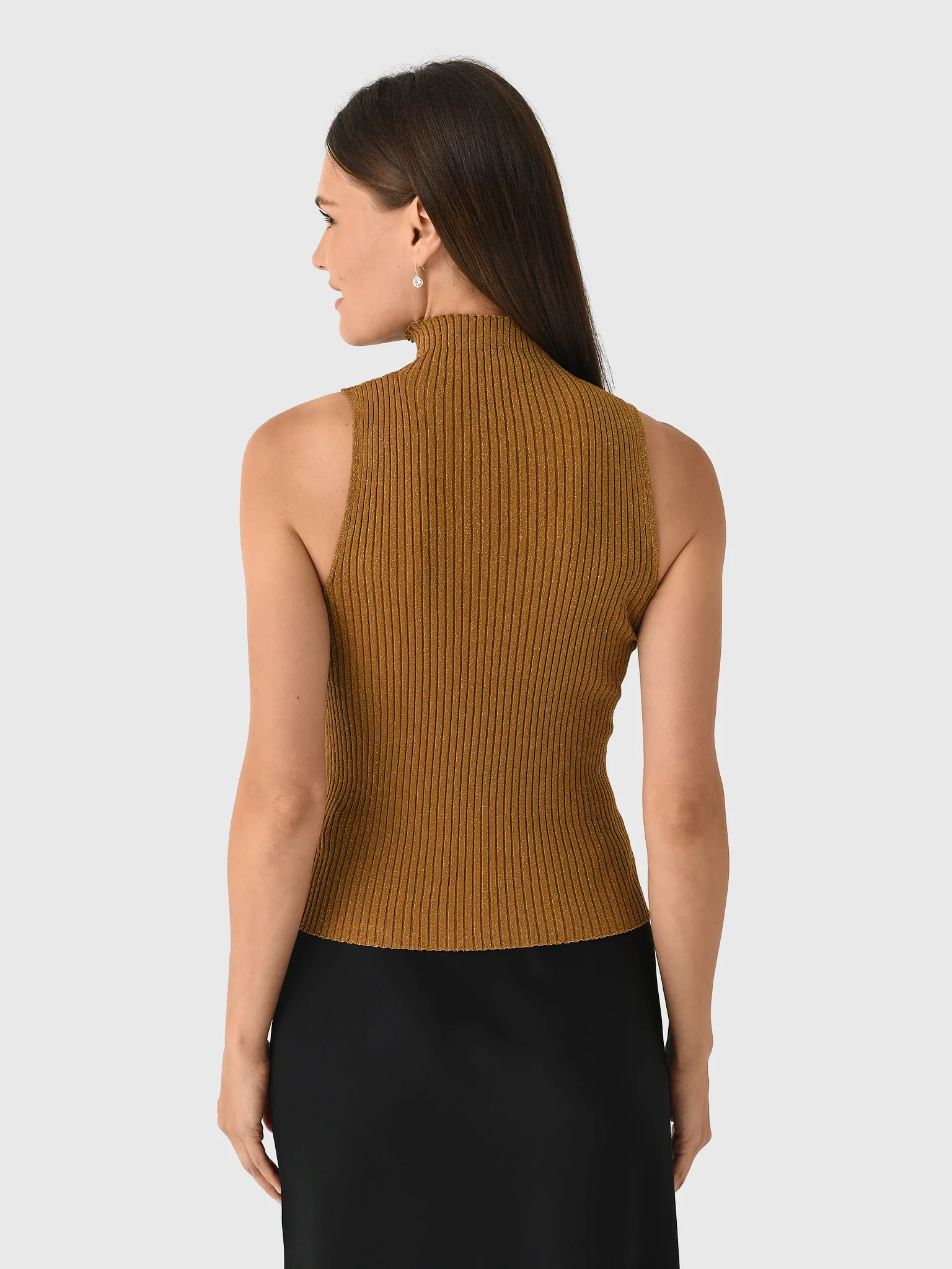 Leset Women's Blake Rib Sleeveless Turtleneck - Image 4