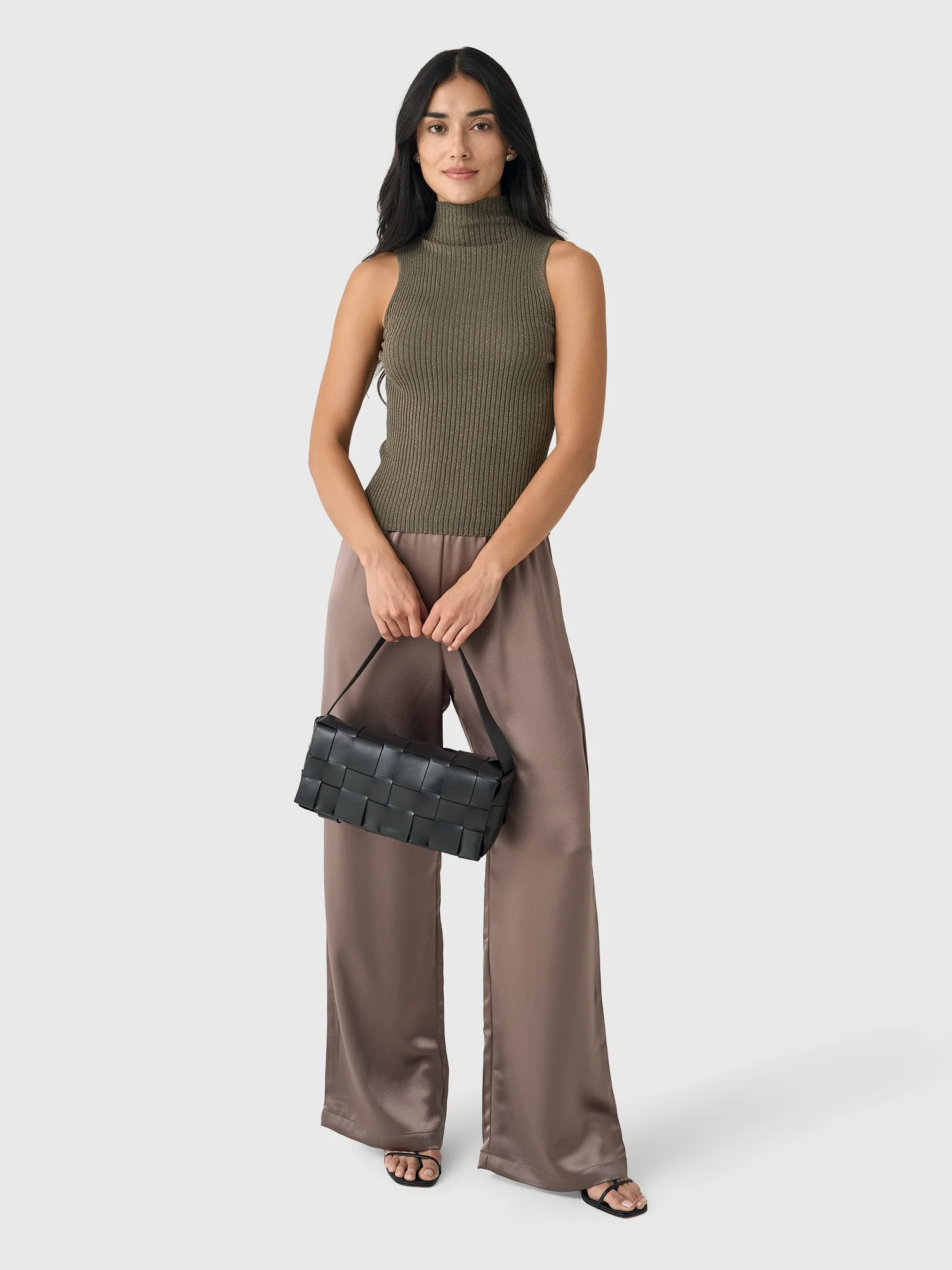 Leset Women's Blake Rib Sleeveless Turtleneck - Image 7