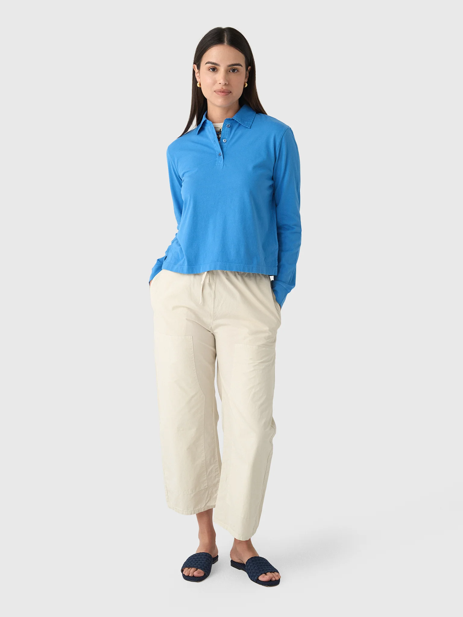 Leset Women's Margo Long Sleeve Polo - Image 2