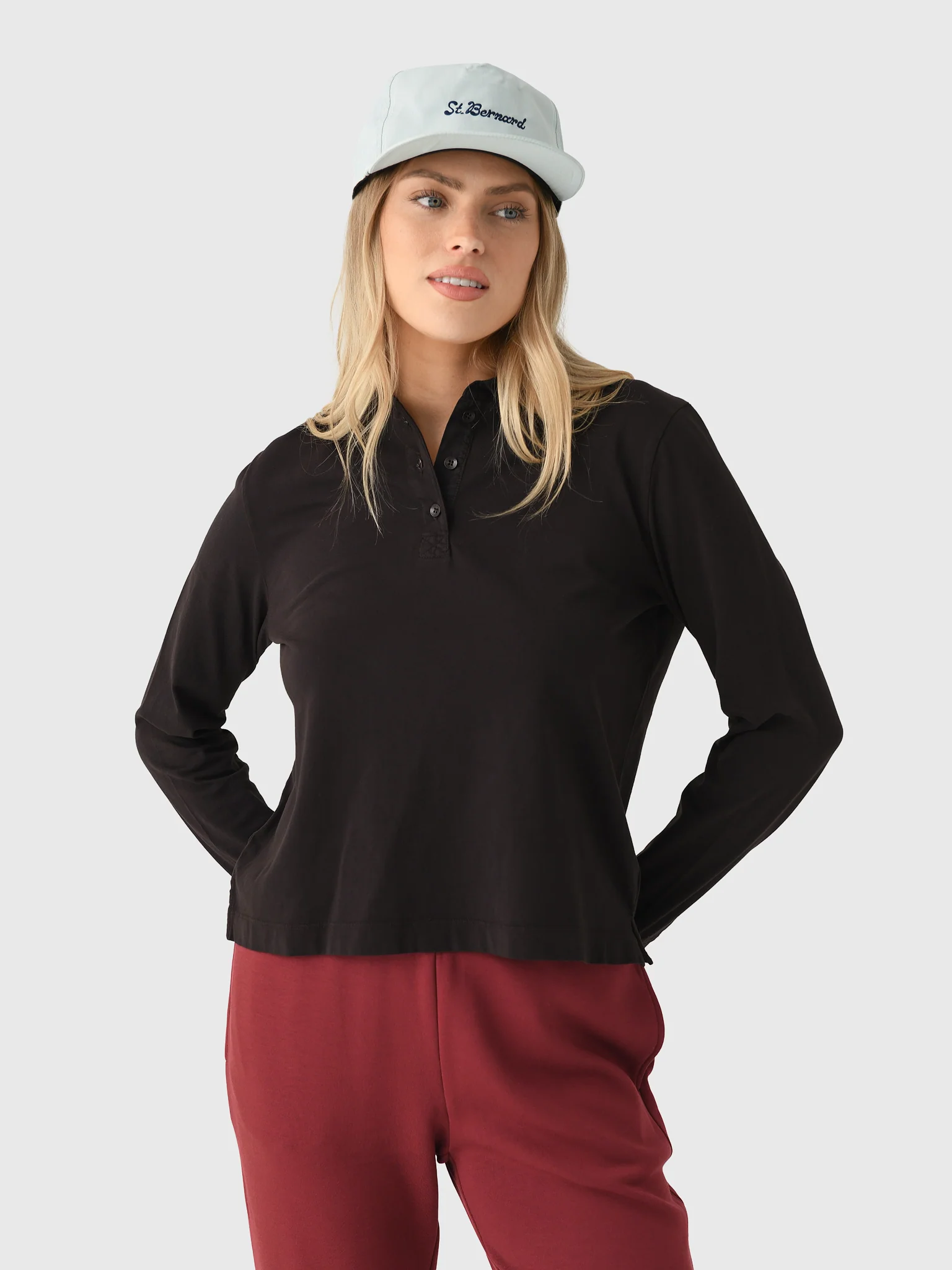 Leset Women's Margo Long Sleeve Polo - Image 9