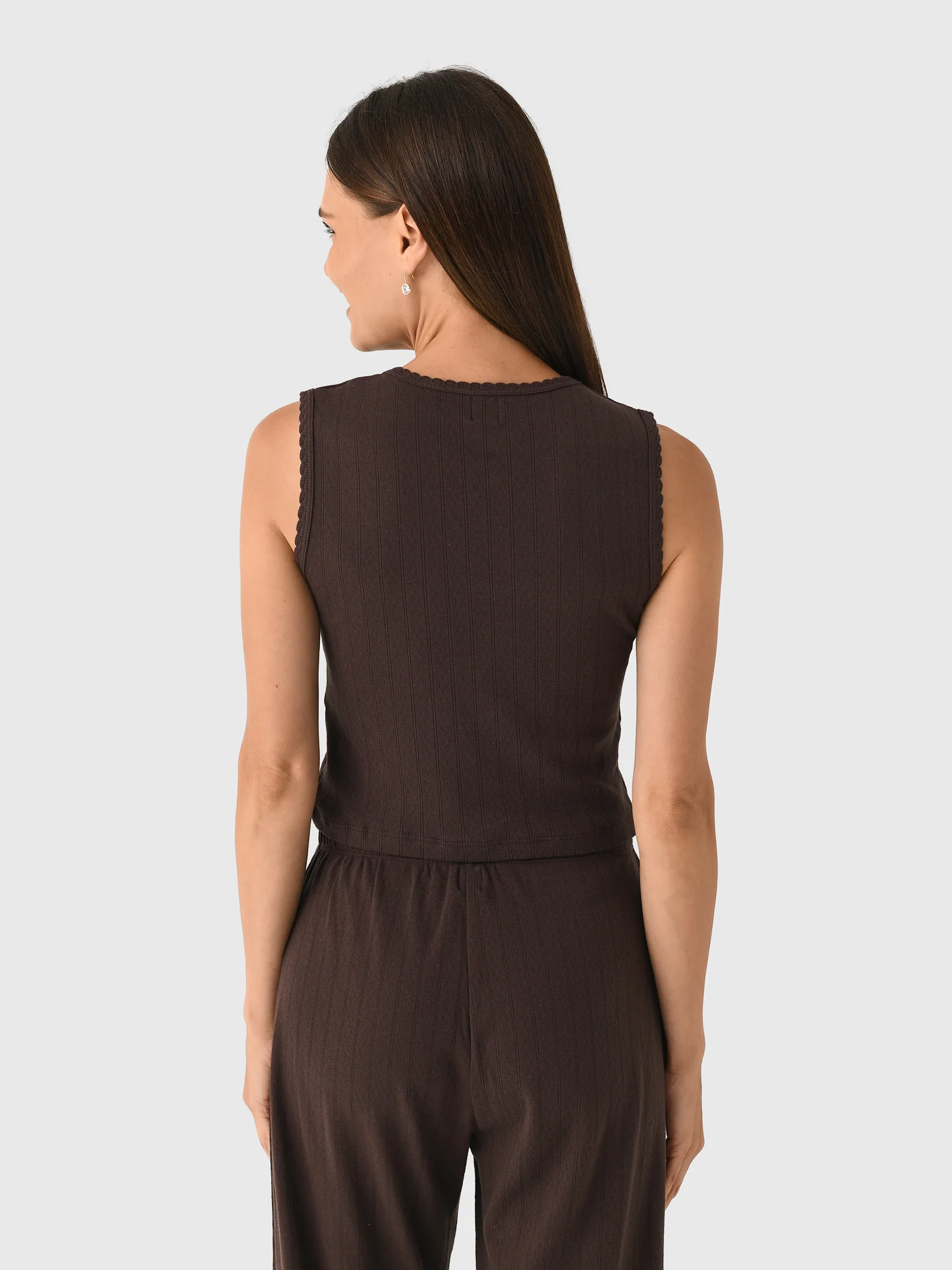 Leset Women's Pointelle Sleeveless Crew - Image 14