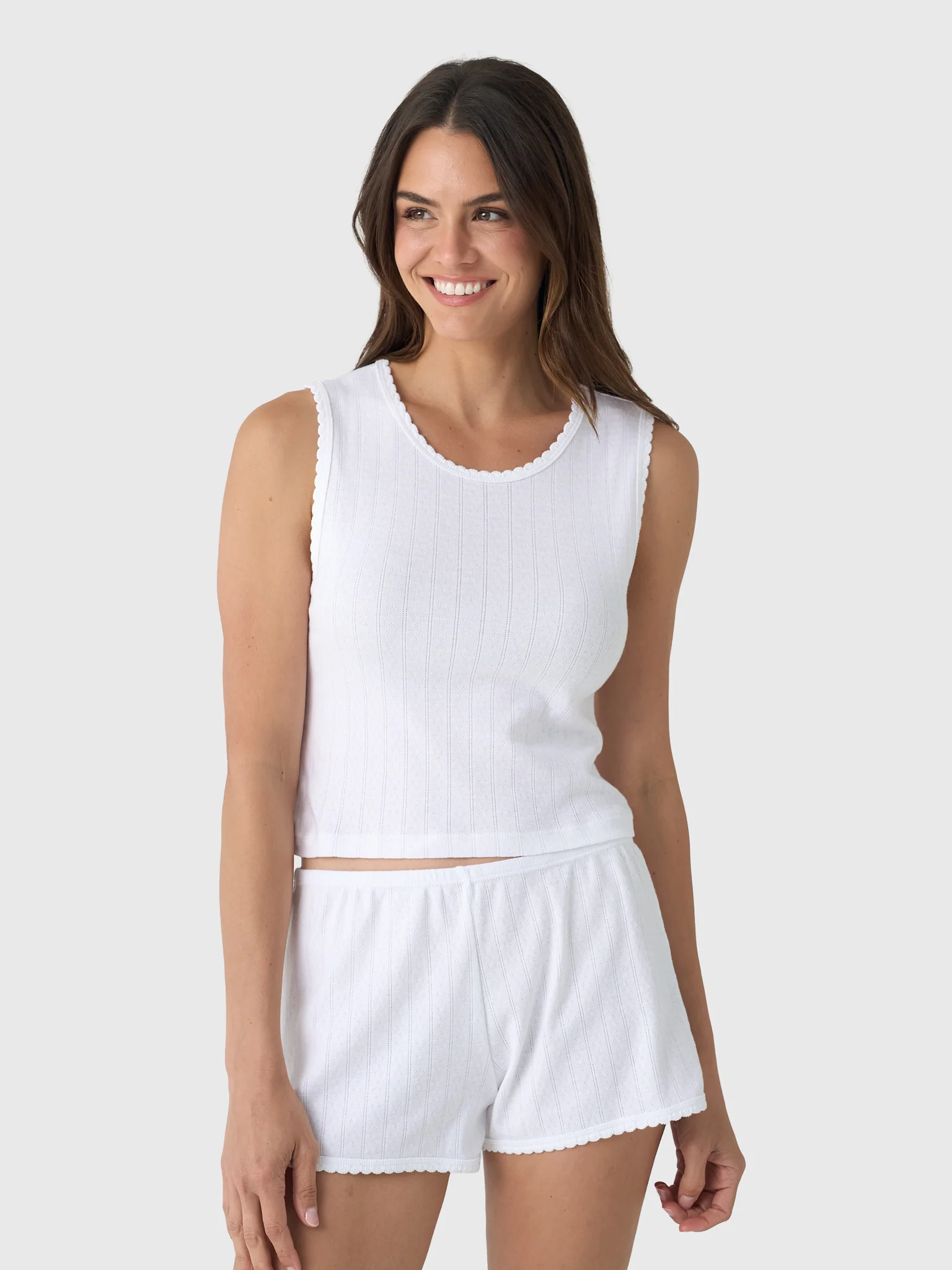 Leset Women's Pointelle Sleeveless Crew - Image 18
