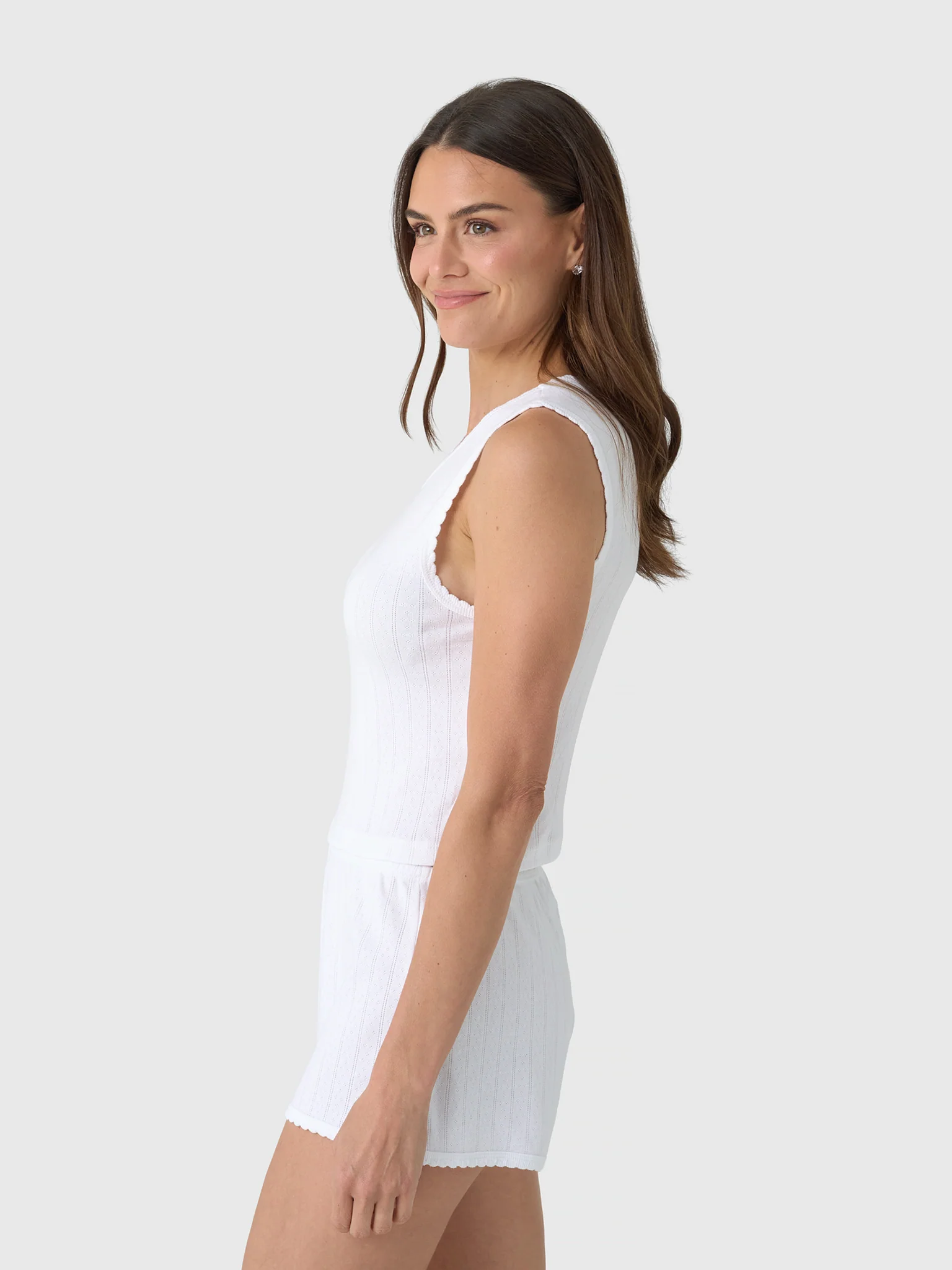 Leset Women's Pointelle Sleeveless Crew - Image 20