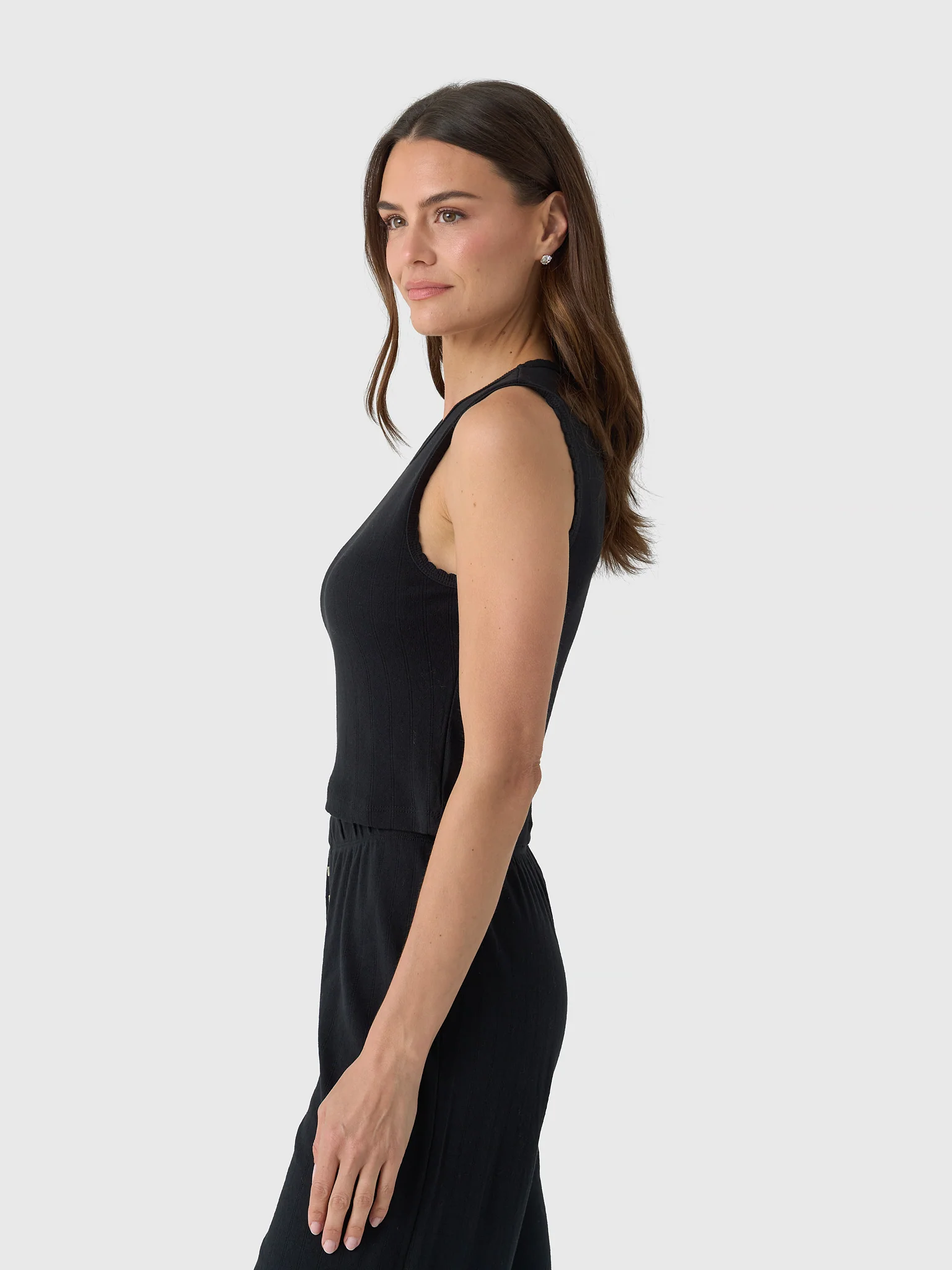 Leset Women's Pointelle Sleeveless Crew - Image 8