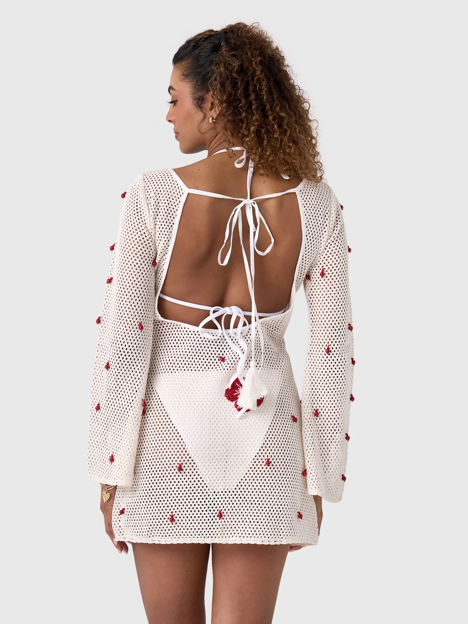 Leslie Amon Women's Treasure Hibiscus Mini Dress - Image 4
