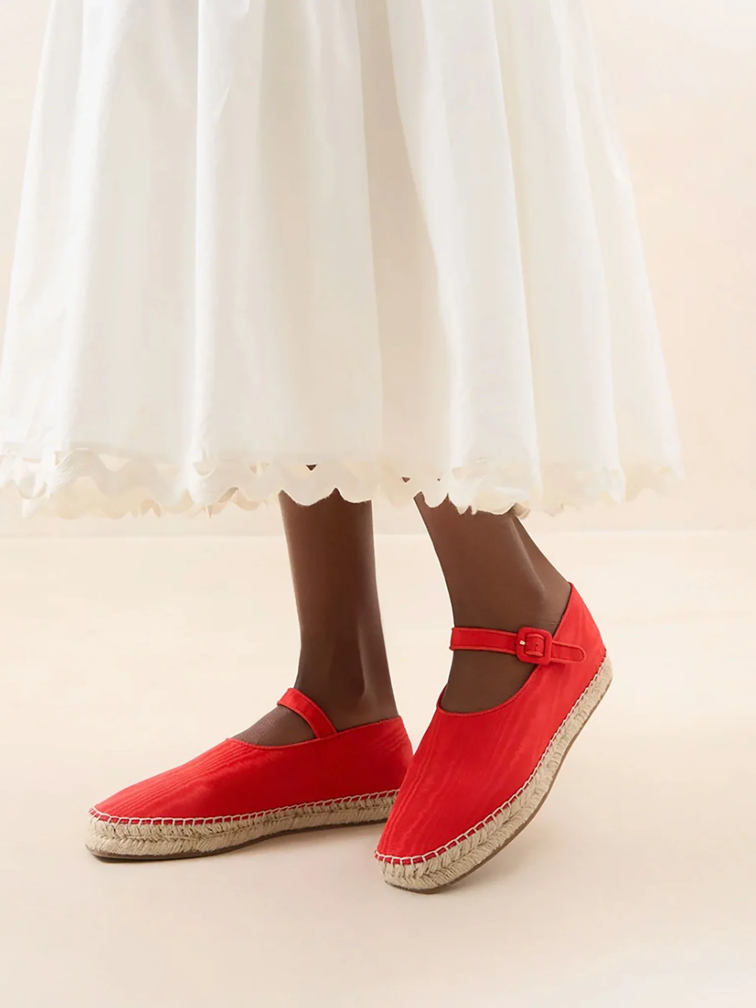 Loeffler Randall Women's Clover Moiré Espadrille Flat - Image 2