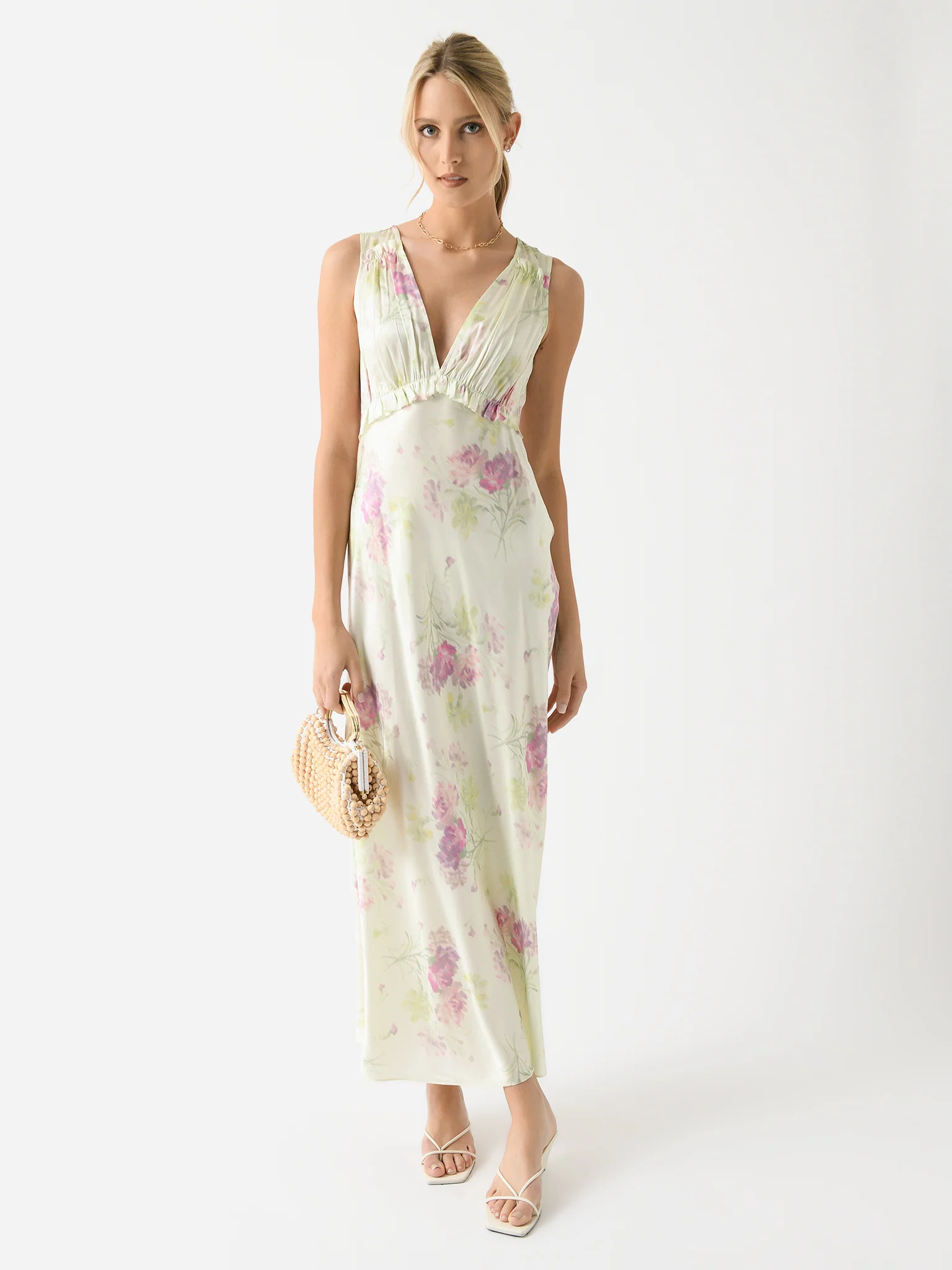 LoveShackFancy Women's Suniva Silk Charmeuse Slip Dress - Image 4