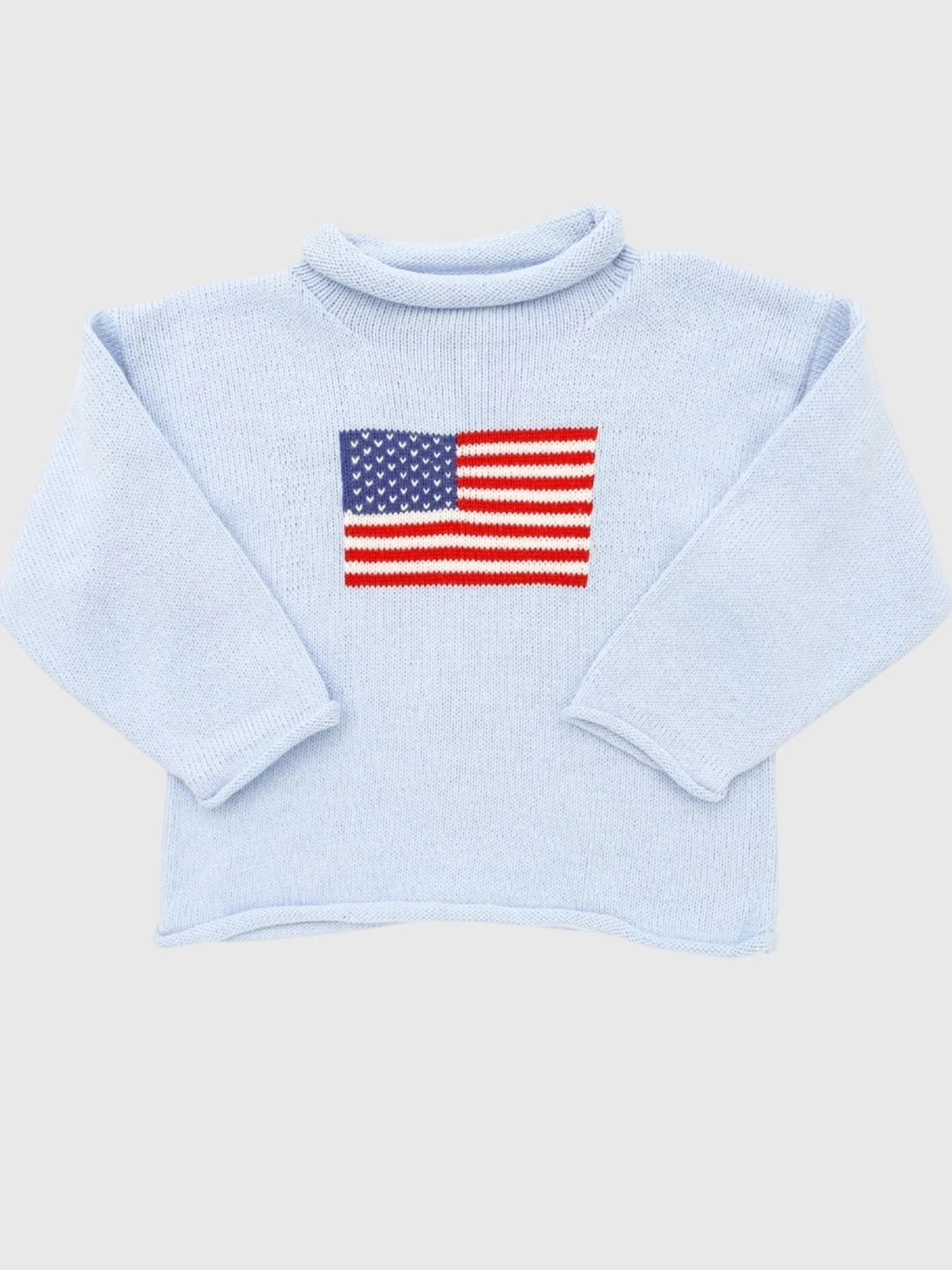 Luigi Girls' American Flag Sweater