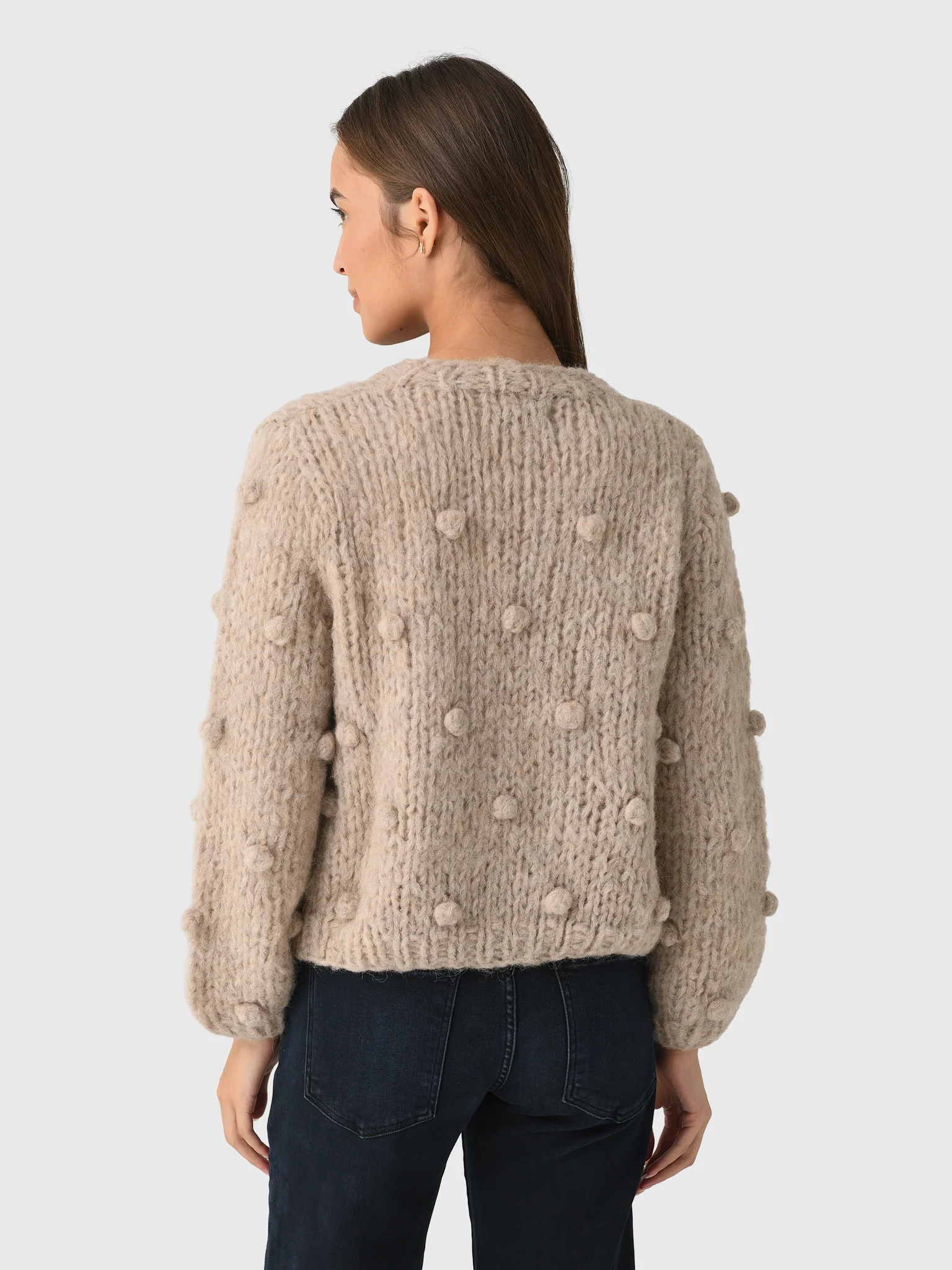 Maiami Women's Fleecy Alpaca Bobble Cardigan - Image 7