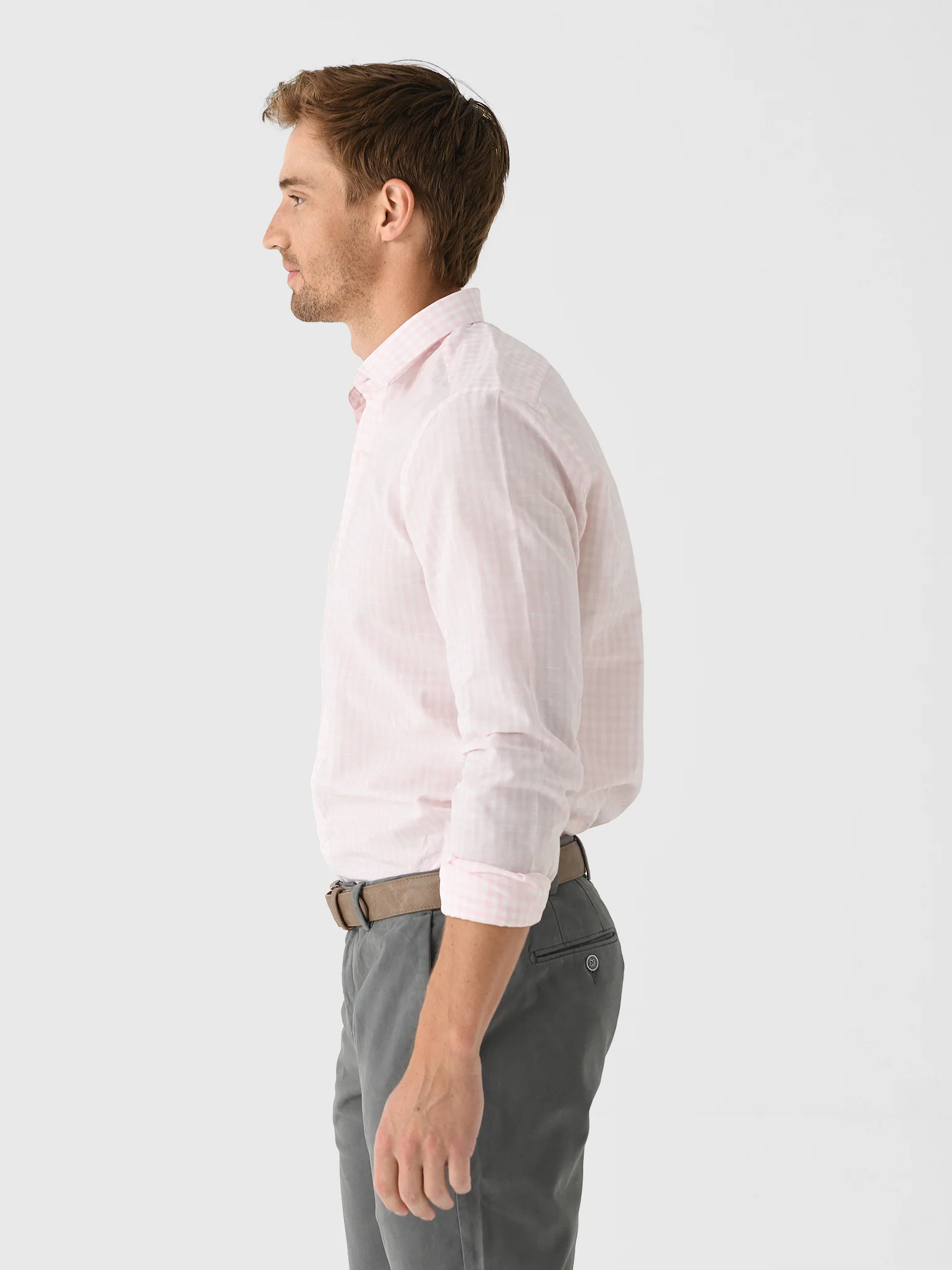 Maria Santangelo Men's Check Woven Shirt - Image 3