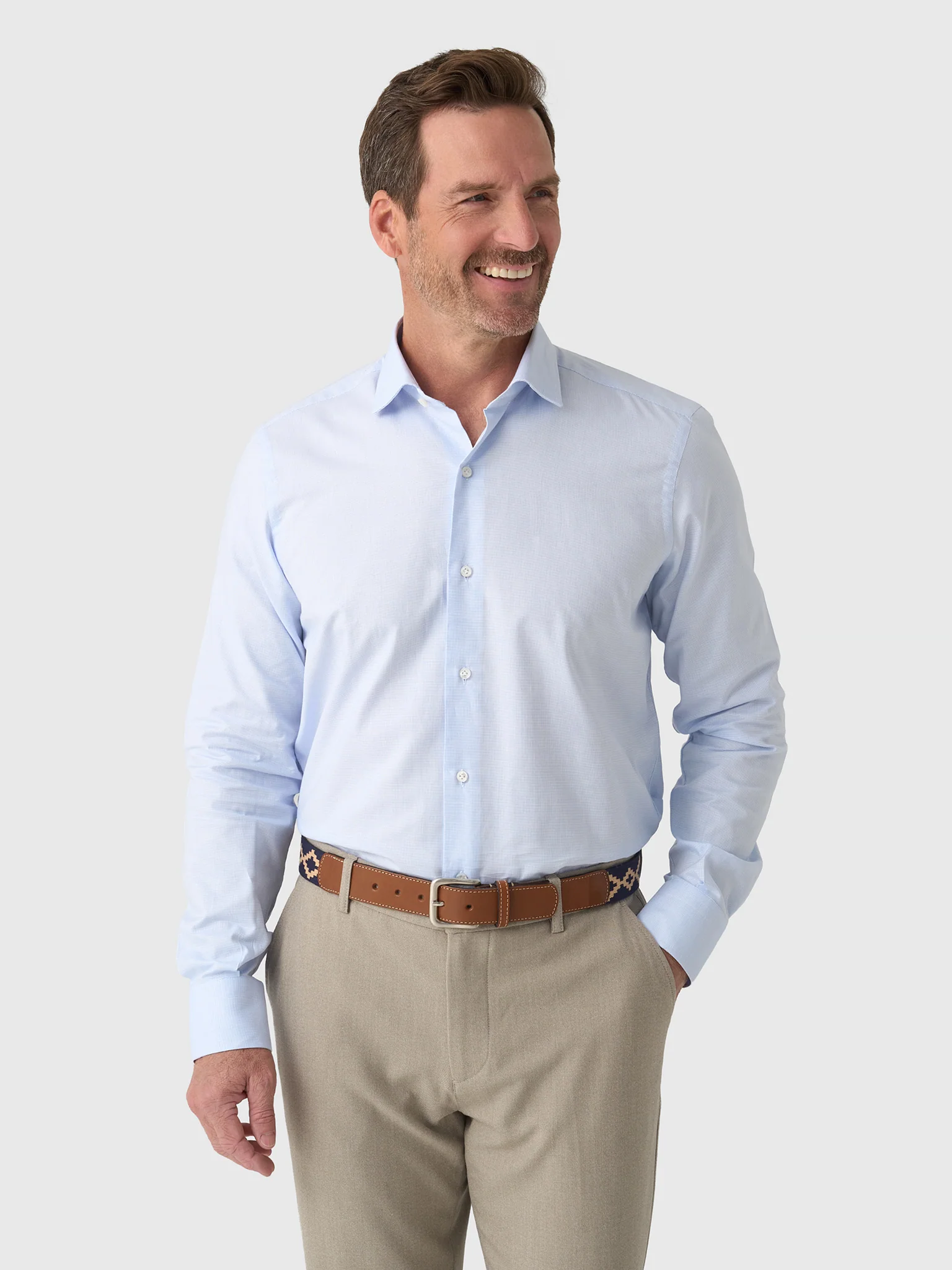 Maria Santangelo Men's Check Woven Shirt