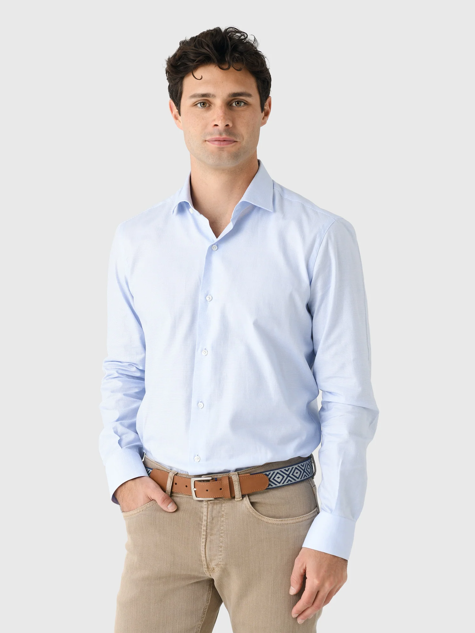 Maria Santangelo Men's Check Woven Shirt - Image 6
