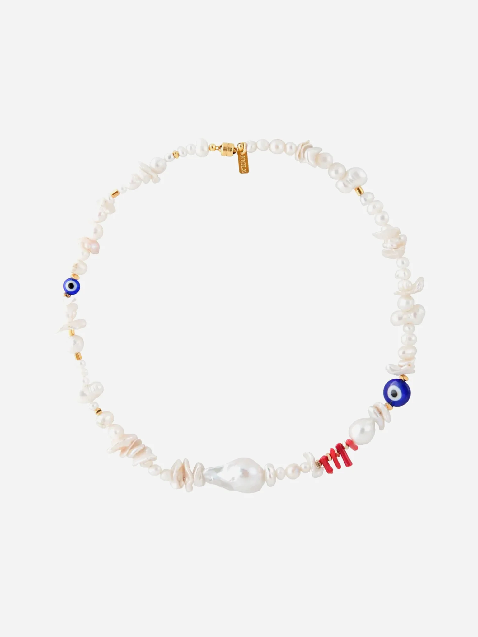 Martha Calvo Alessa Baroque Pearl Necklace
