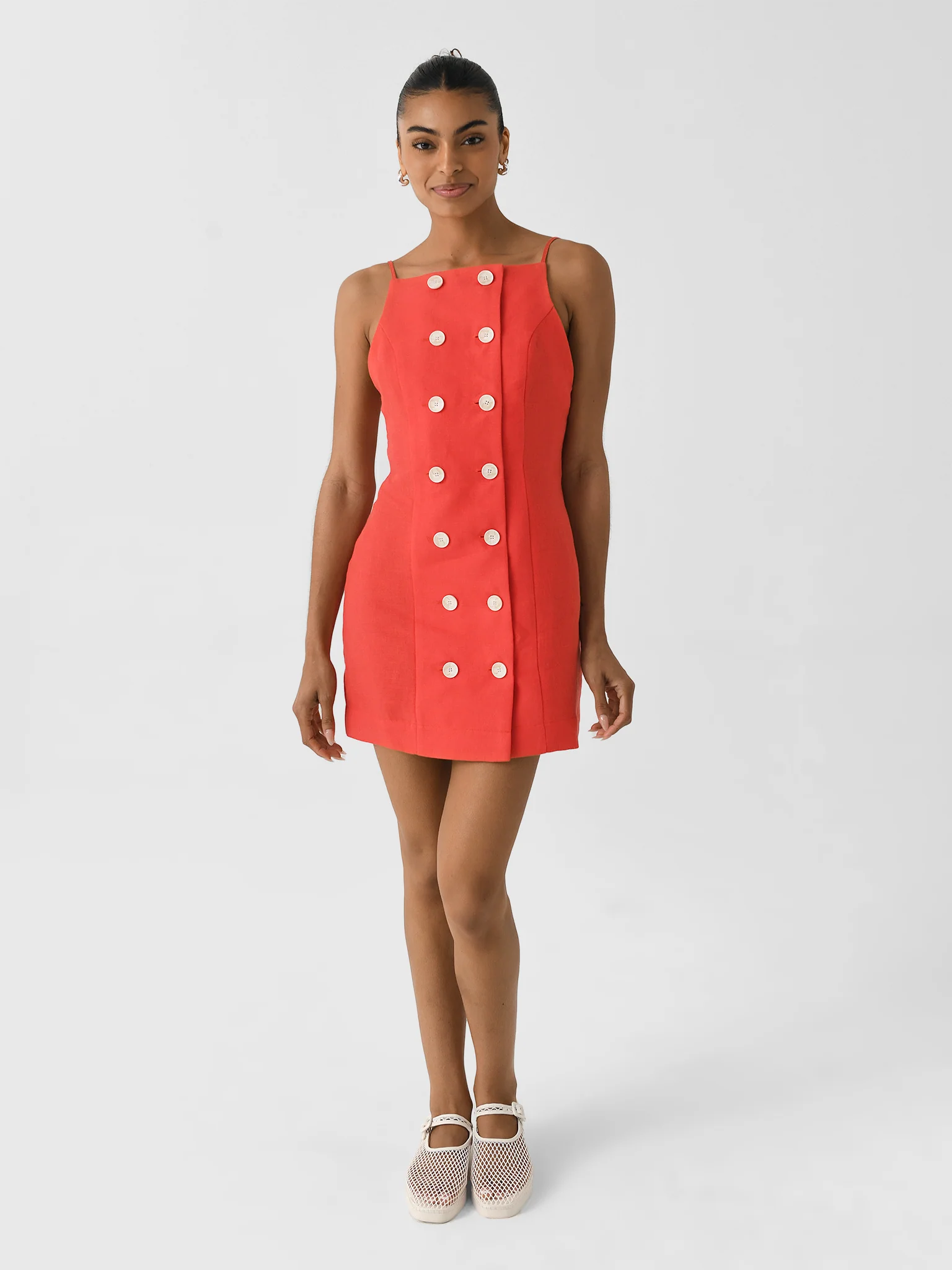 Matthew Bruch Women's Double Breasted Tank Dress - Image 2
