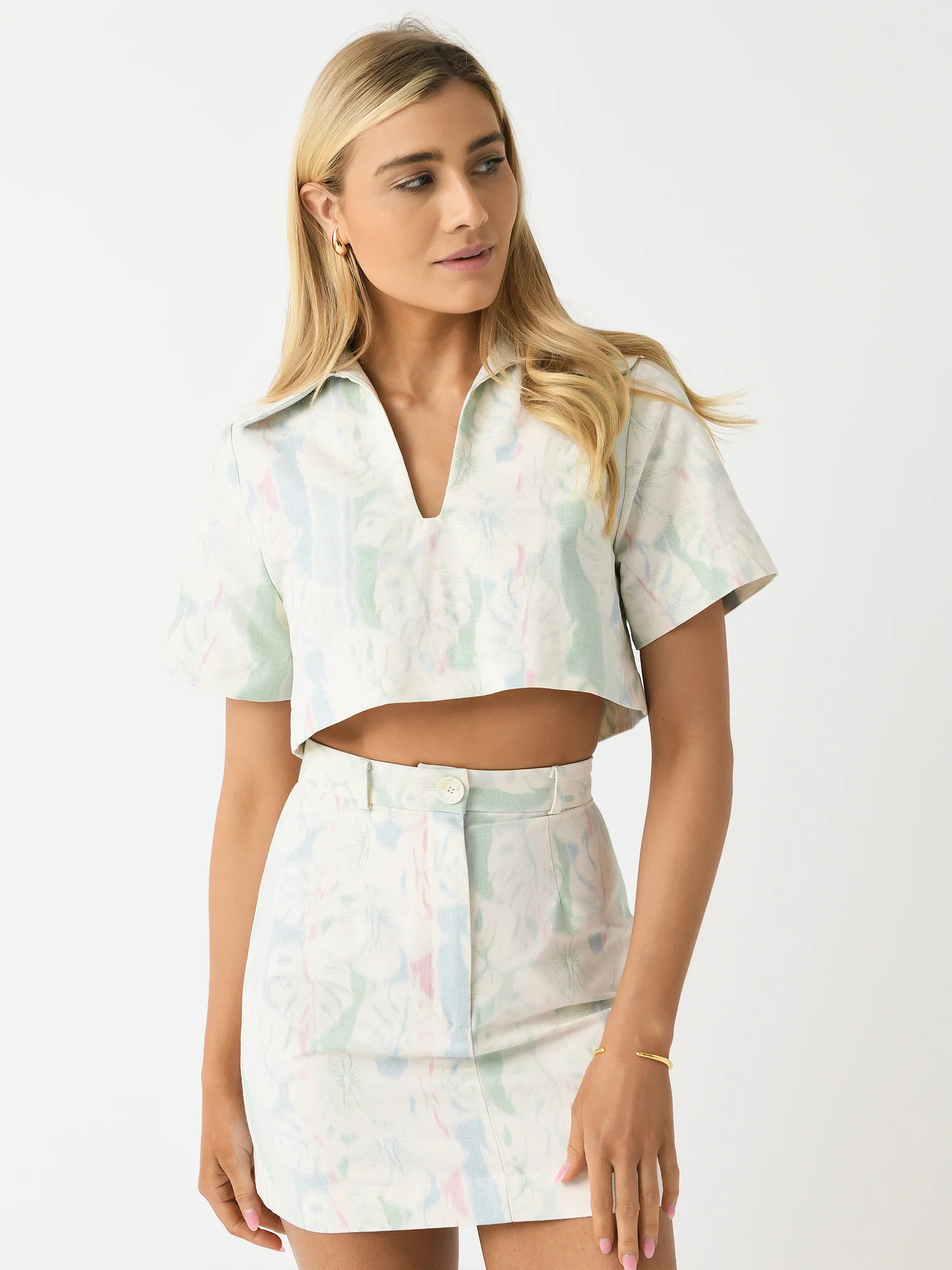 Matthew Bruch Women's Short Sleeve Popover Shirt