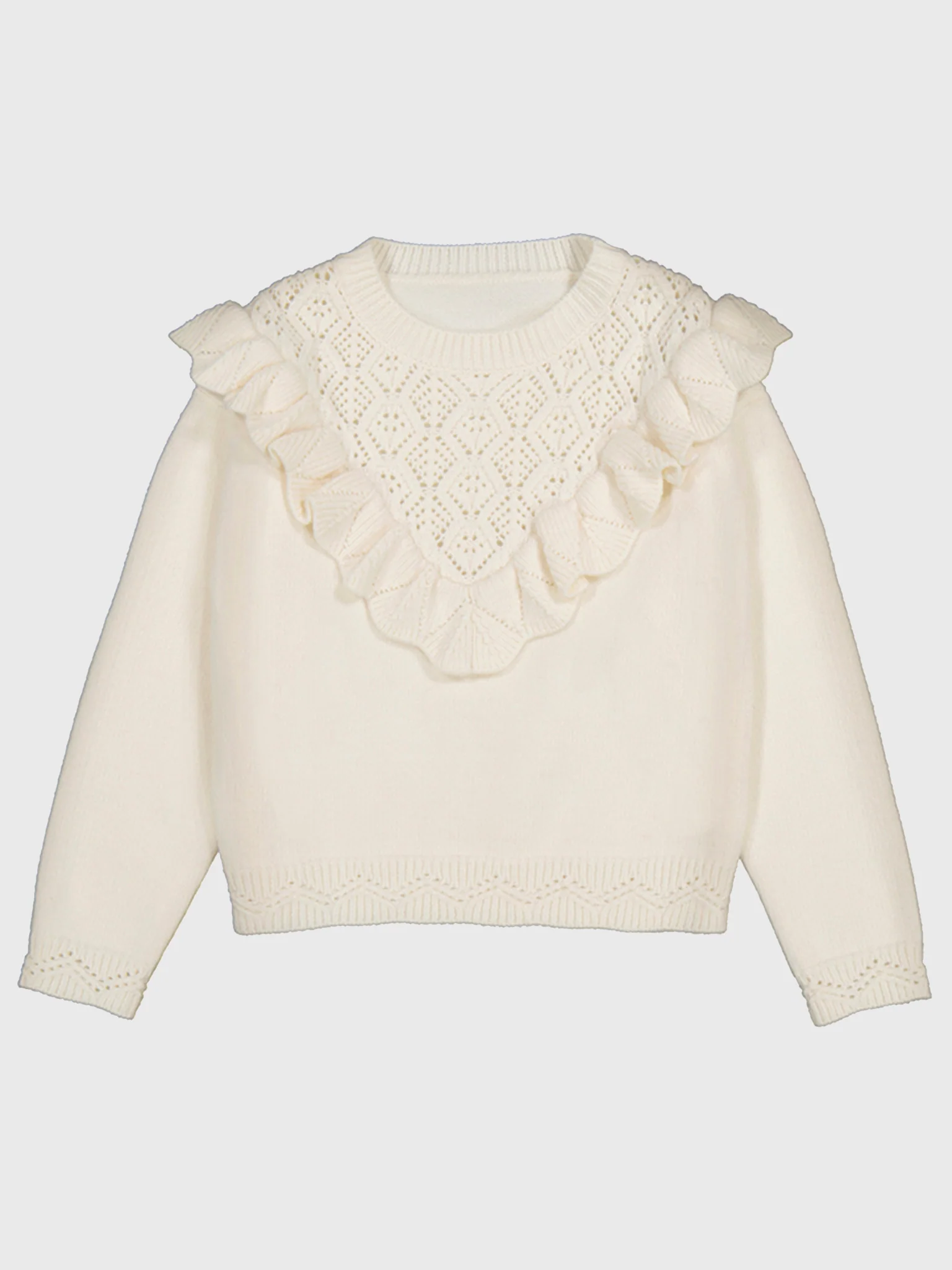 Mayoral Girls' Open Knit Sweater