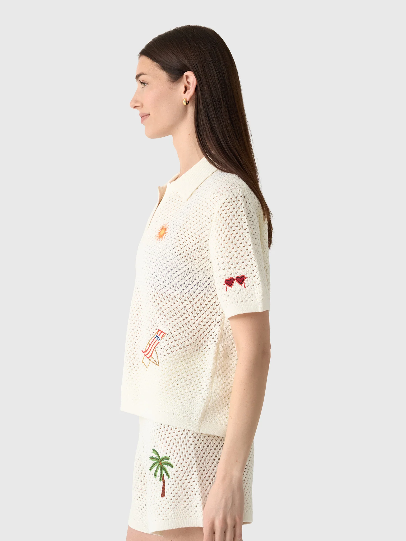 MC2 Saint Barth Women's Pixie Embroidered Knit Polo - Image 3